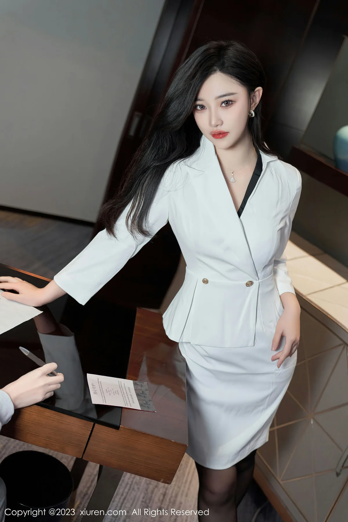 XiuRen 秀人 No.6900 妙可可Cheese 魅惑黑丝性感写真3 - 7