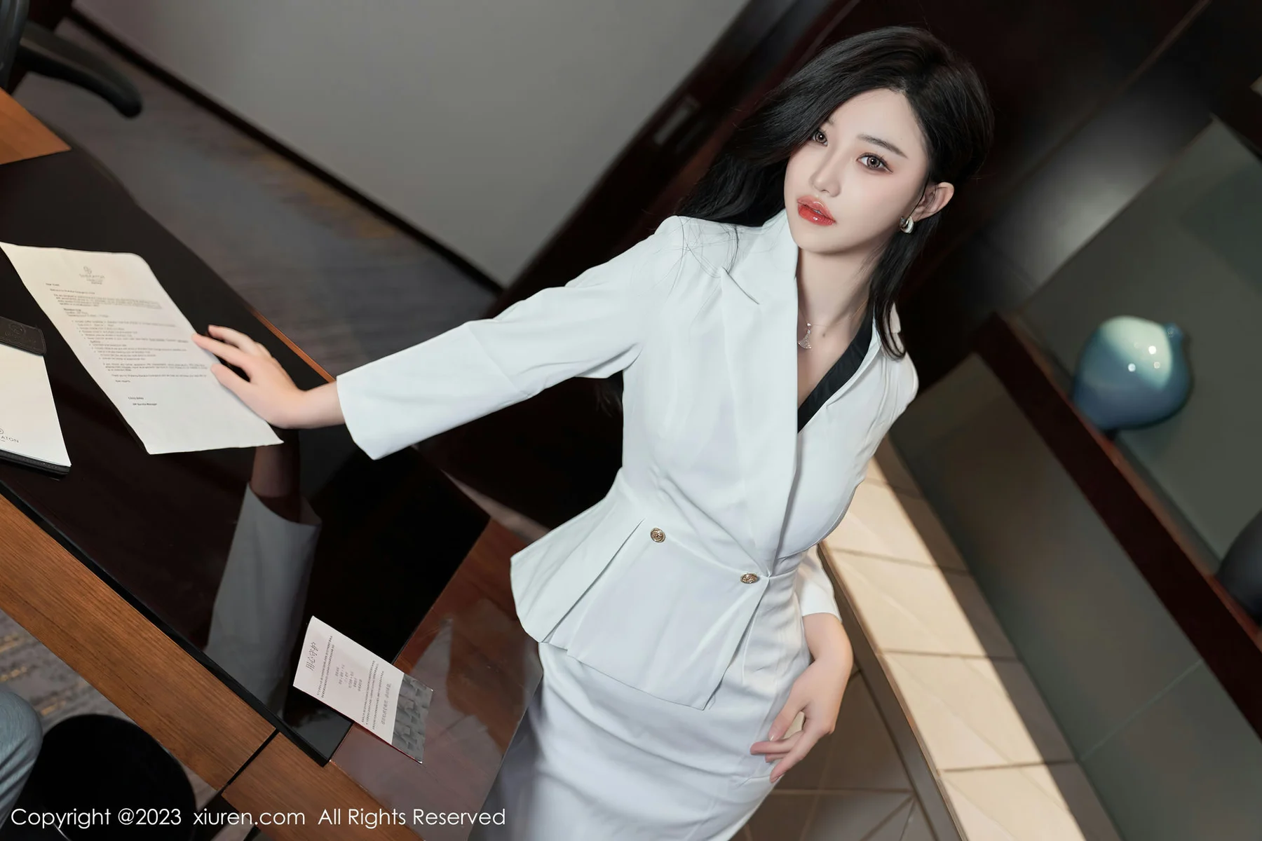 XiuRen 秀人 No.6900 妙可可Cheese 魅惑黑丝性感写真3 - 8