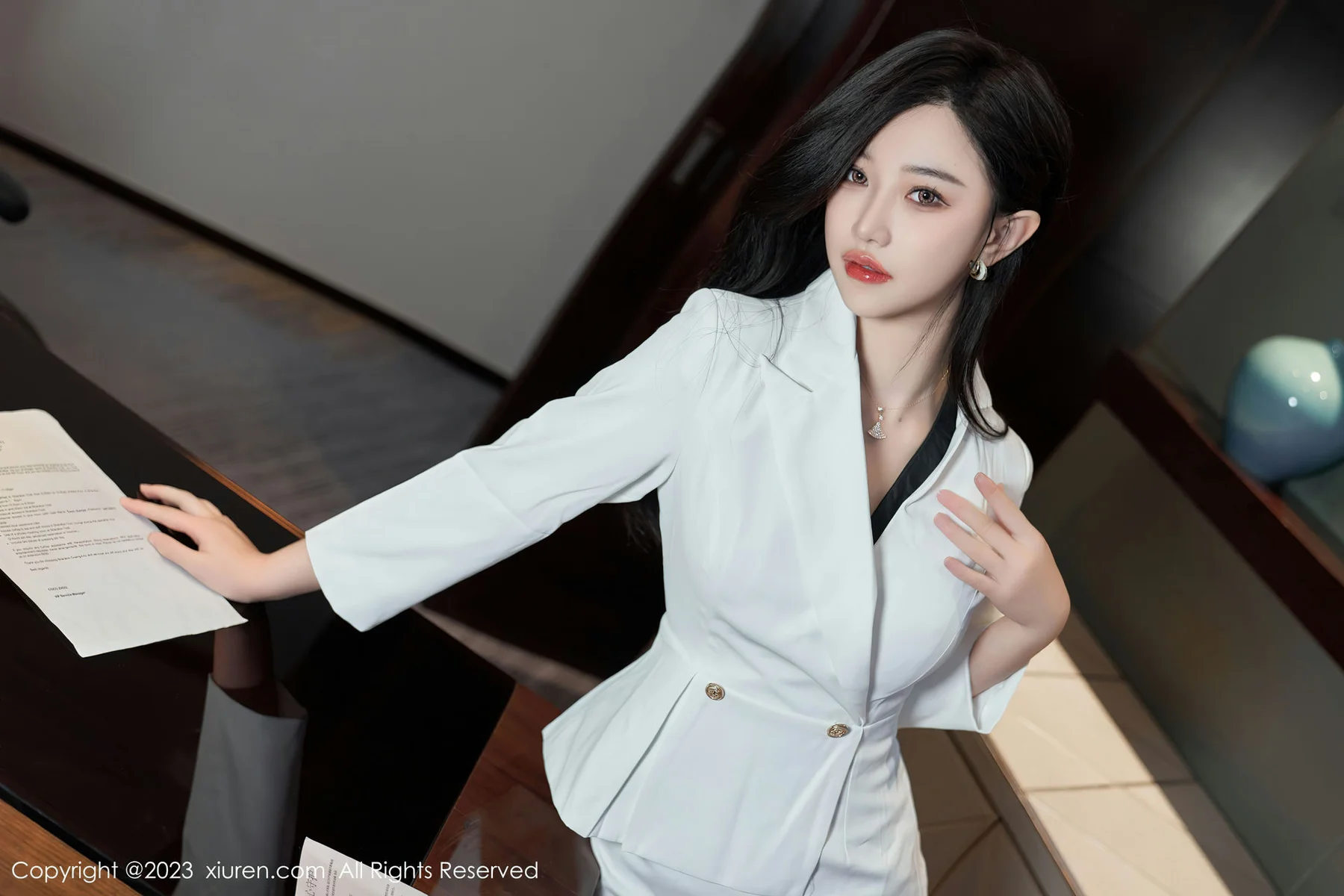 XiuRen 秀人 No.6900 妙可可Cheese 魅惑黑丝性感写真3 - 9