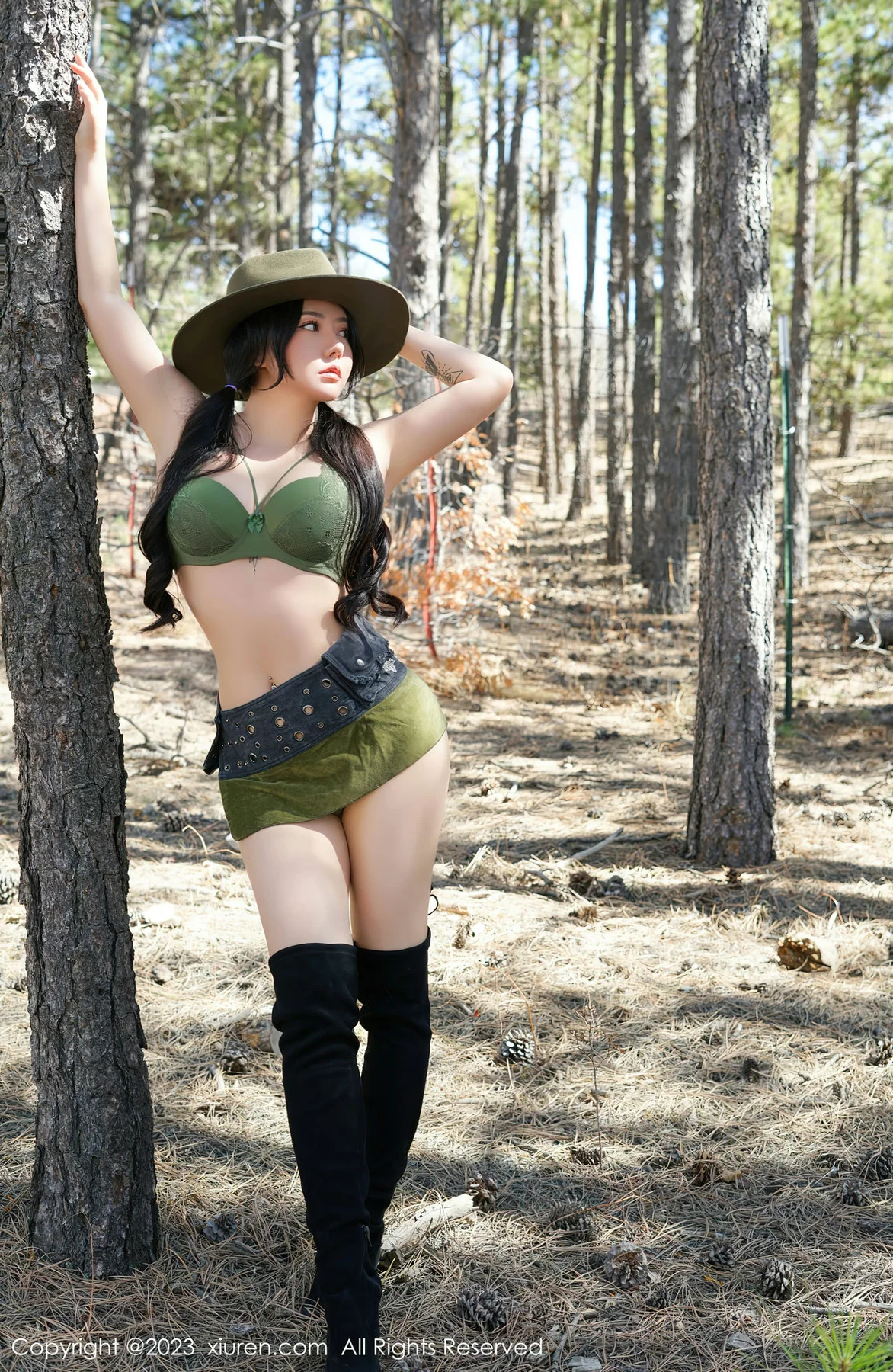 XiuRen 秀人 No.6902 Manuela玛鲁娜 牛仔户外场景性感写真 - 8