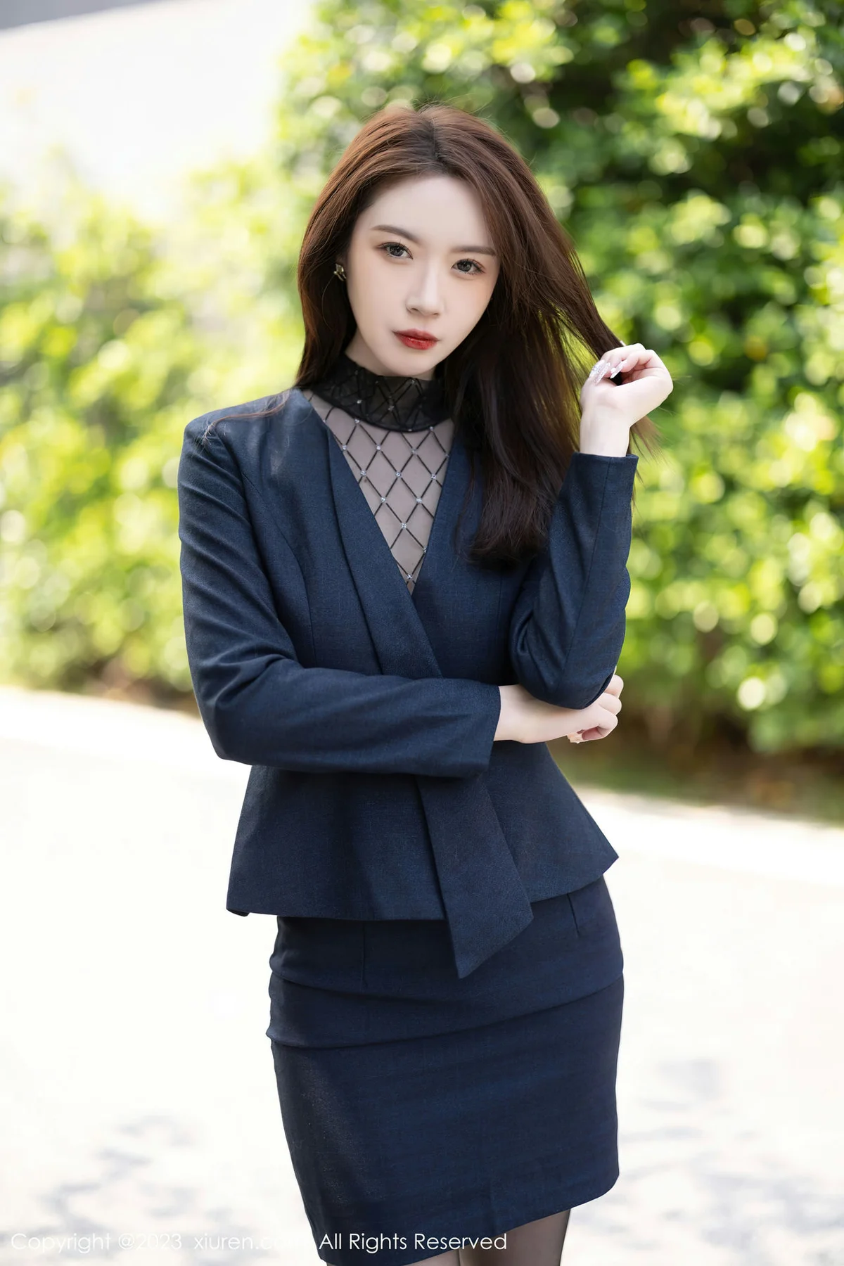 XiuRen 秀人 No.6914 梦心玥 薄纱高开叉性感写真2 - 4