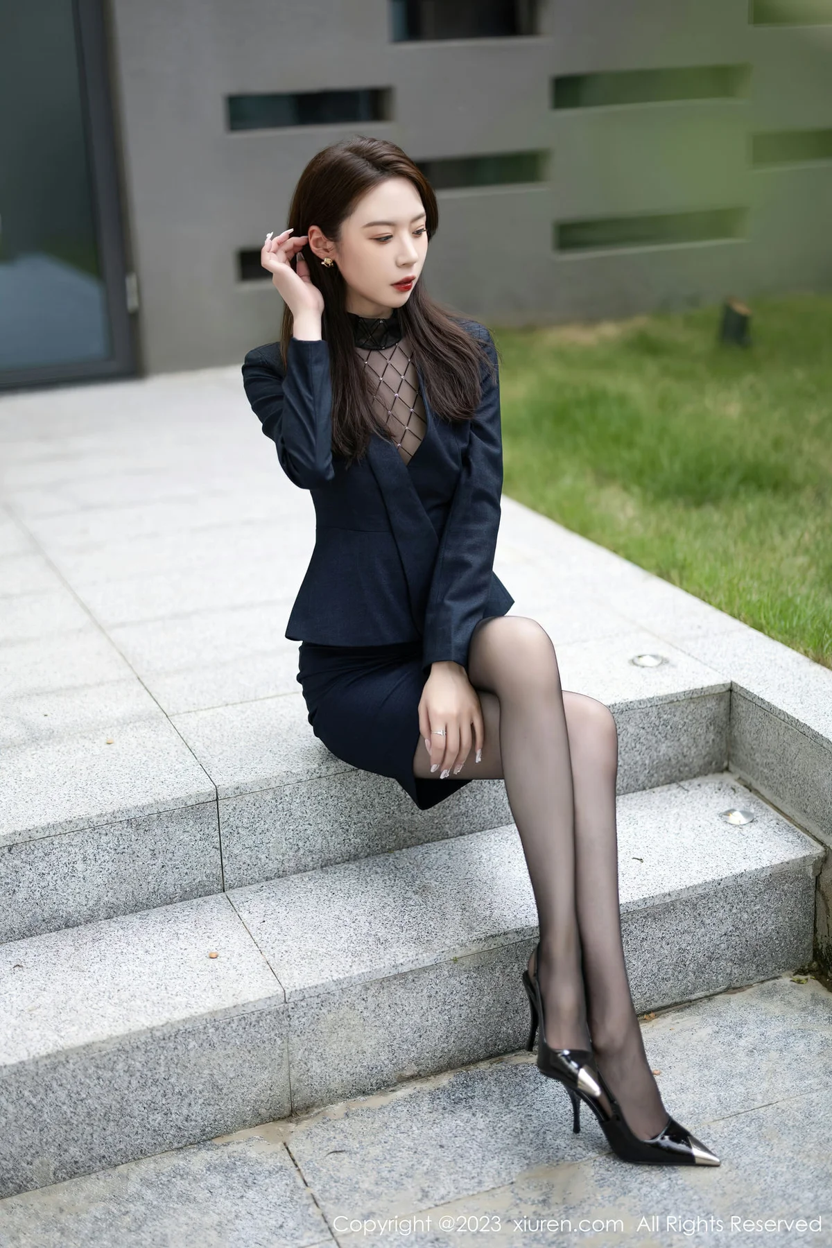 XiuRen 秀人 No.6914 梦心玥 薄纱高开叉性感写真2 - 1