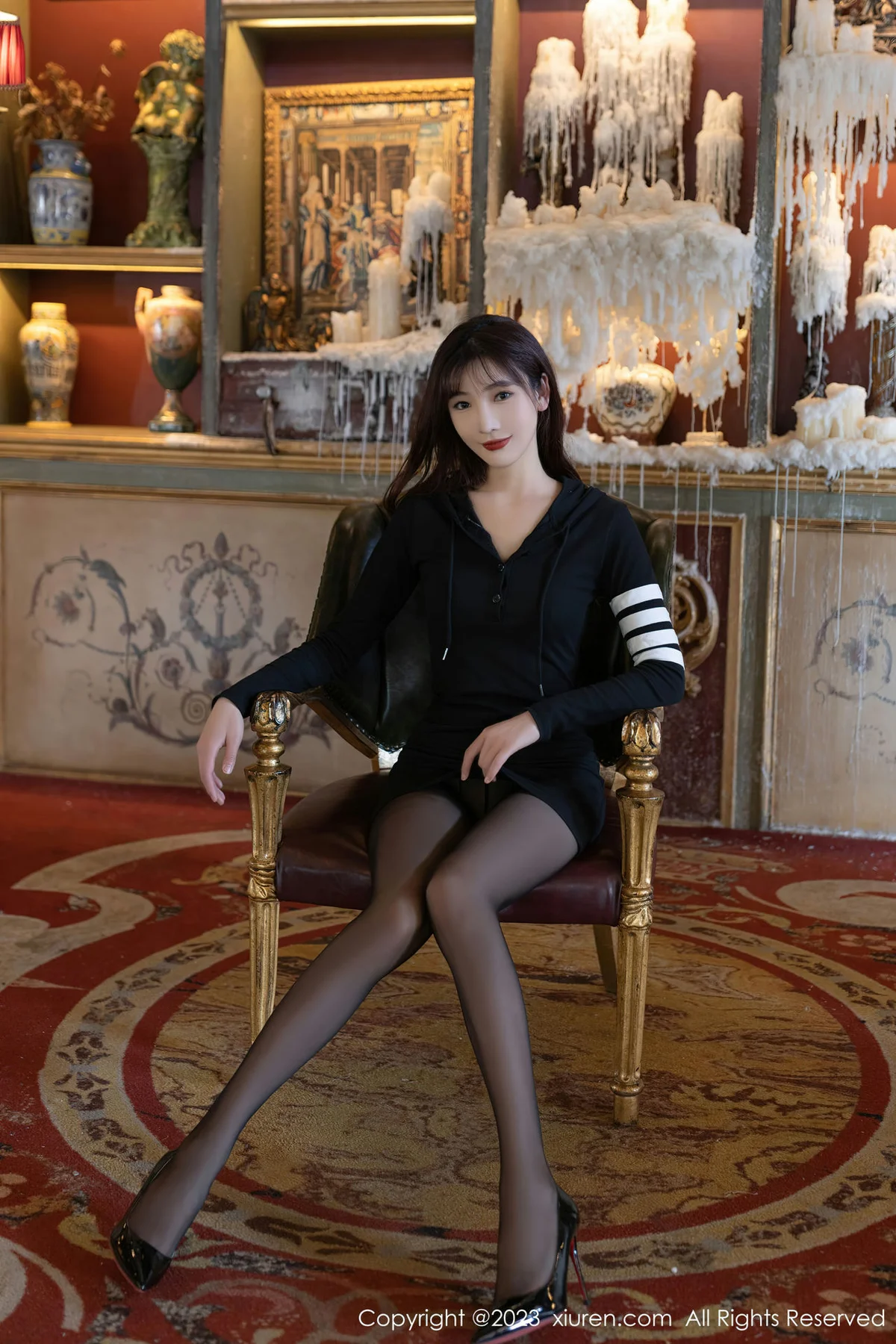 XiuRen 秀人 No.6925 陆萱萱 黑色运动裙性感写真1 - 2