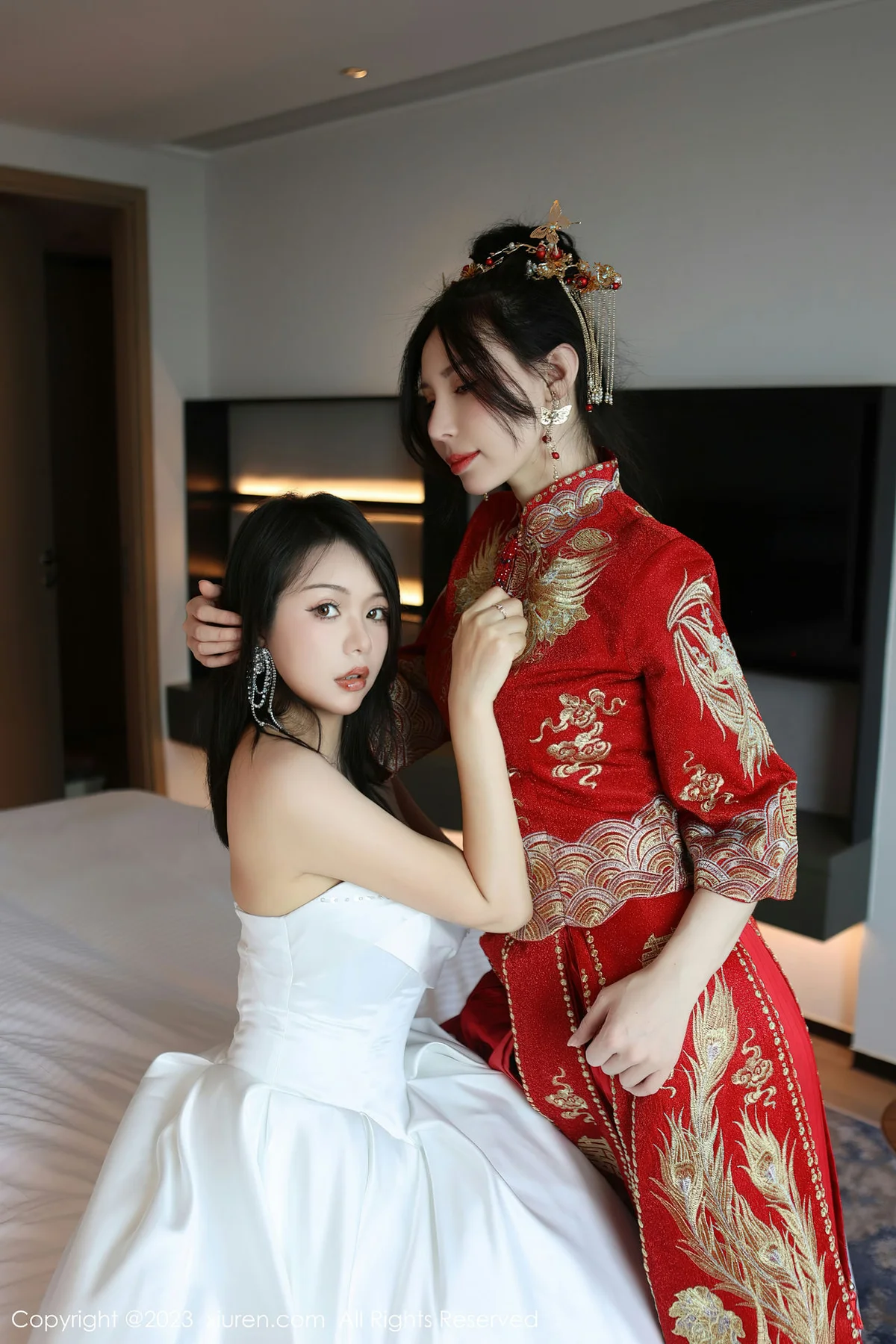 XiuRen 秀人 No.6957 曼柔两位性感女神模特合集写真1 - 8