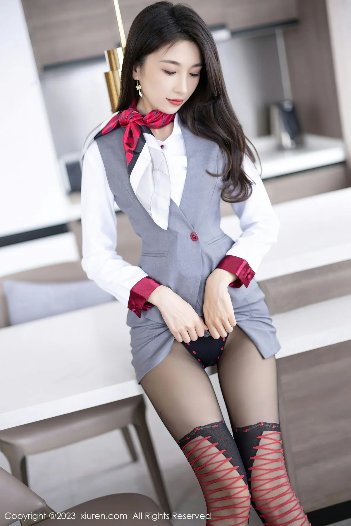 XiuRen 秀人 No.6967 林乐一 轻透连体衣性感写真33 - 7