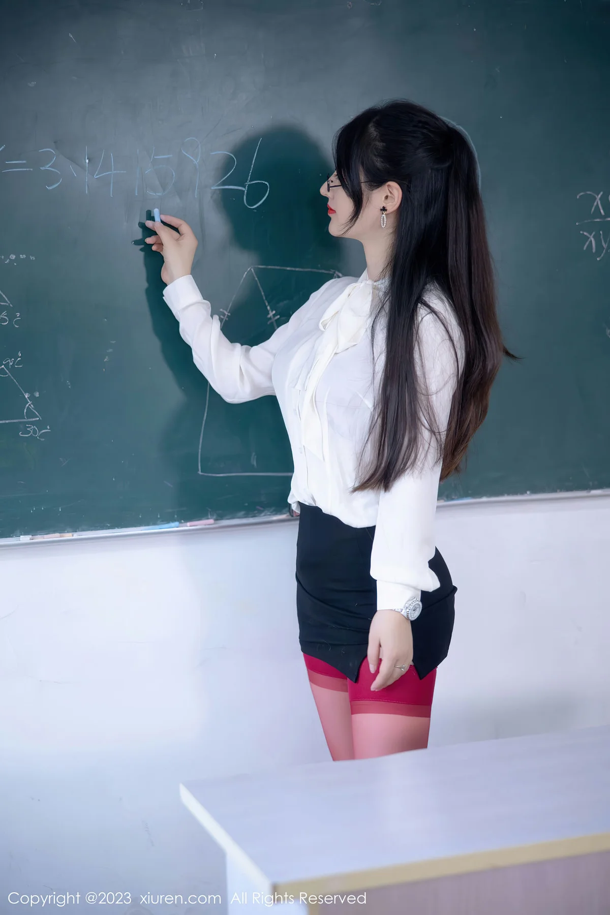 XiuRen 秀人 No.6980 诗诗kiki 教师角色扮演性感写真2 - 9