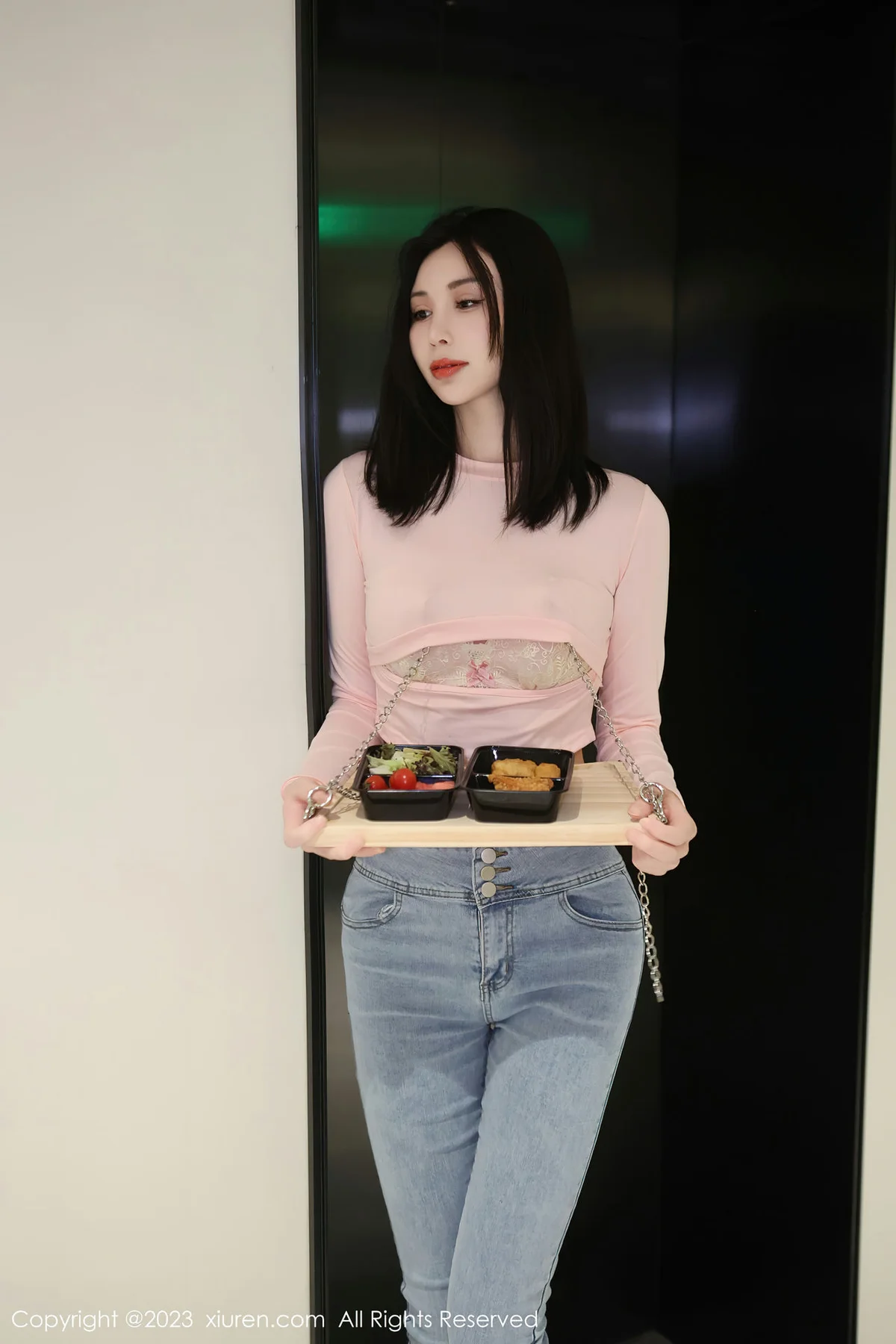 XiuRen 秀人 No.6992 曼柔 粉色蕾丝内衣性感写真33 - 1