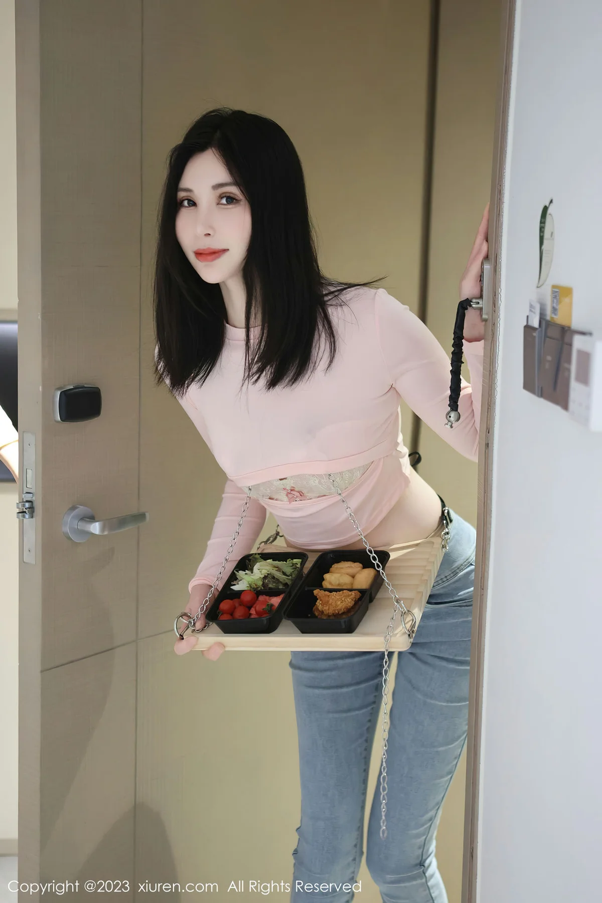 XiuRen 秀人 No.6992 曼柔 粉色蕾丝内衣性感写真33 - 7