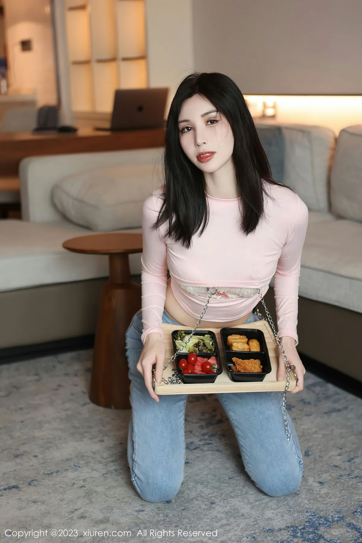 XiuRen 秀人 No.6992 曼柔 粉色蕾丝内衣性感写真33 - 1