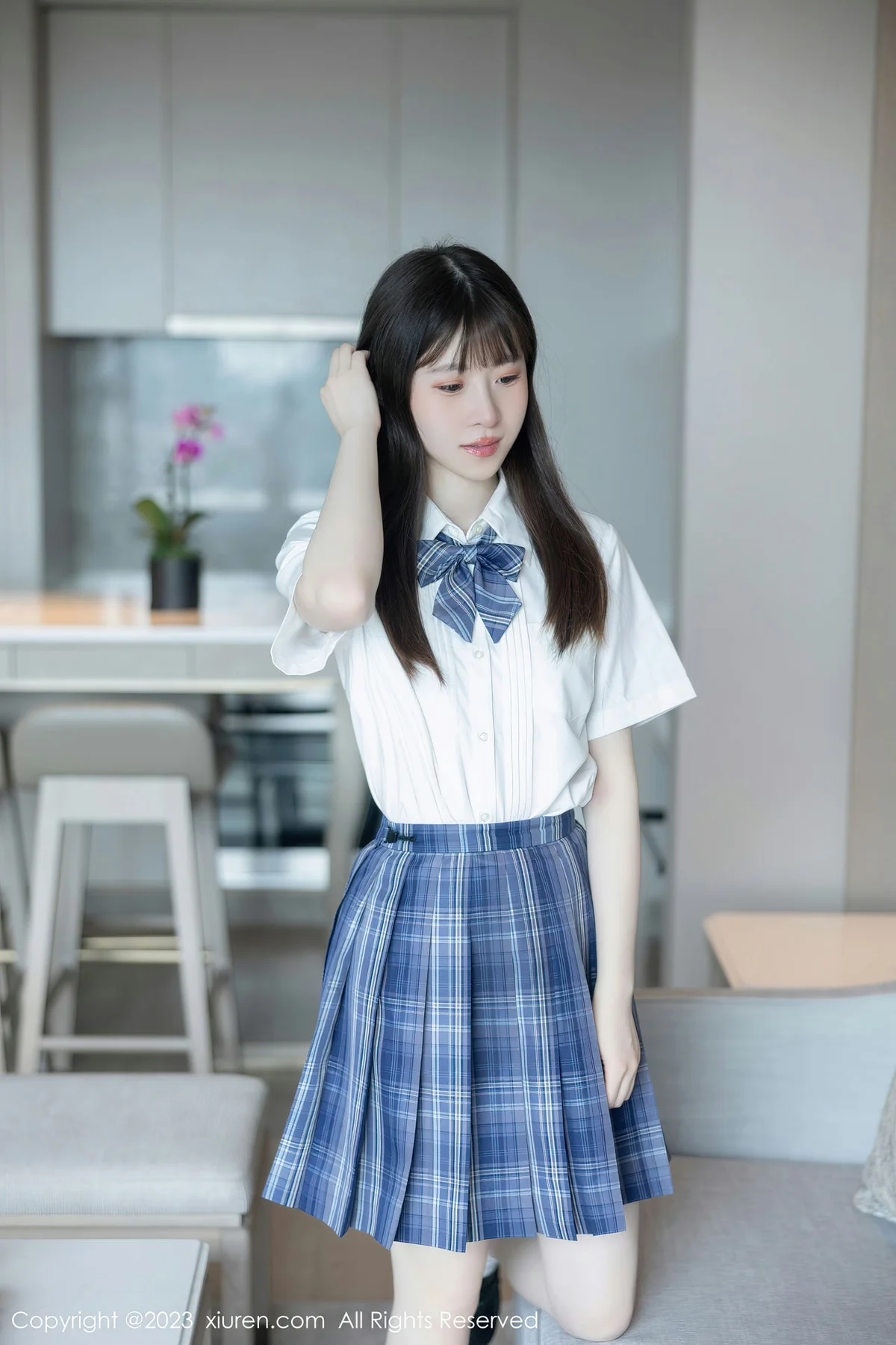 XiuRen 秀人 No.6993 林悠悠 jk短裙首套写真111 - 1