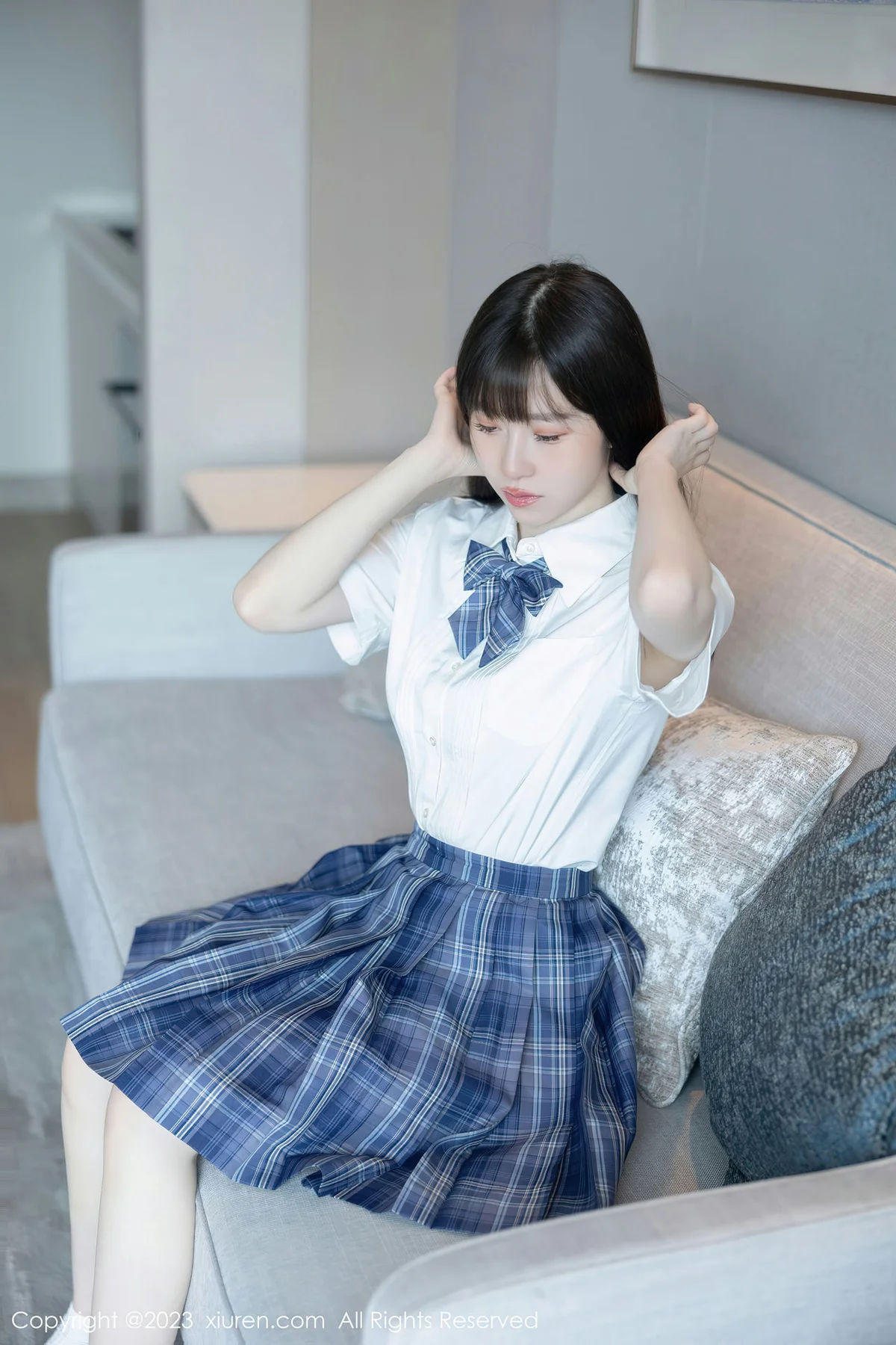 XiuRen 秀人 No.6993 林悠悠 jk短裙首套写真111 - 8