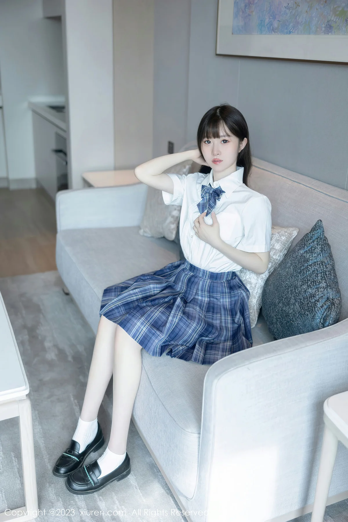 XiuRen 秀人 No.6993 林悠悠 jk短裙首套写真111 - 10