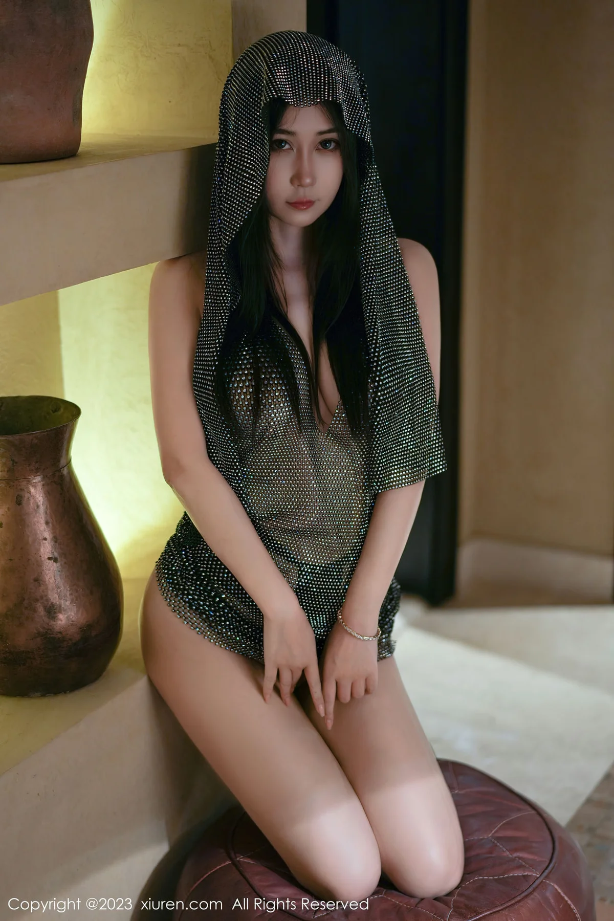 XiuRen 秀人 No.7003 laura阿姣 绿色轻透短裙写真33 - 6