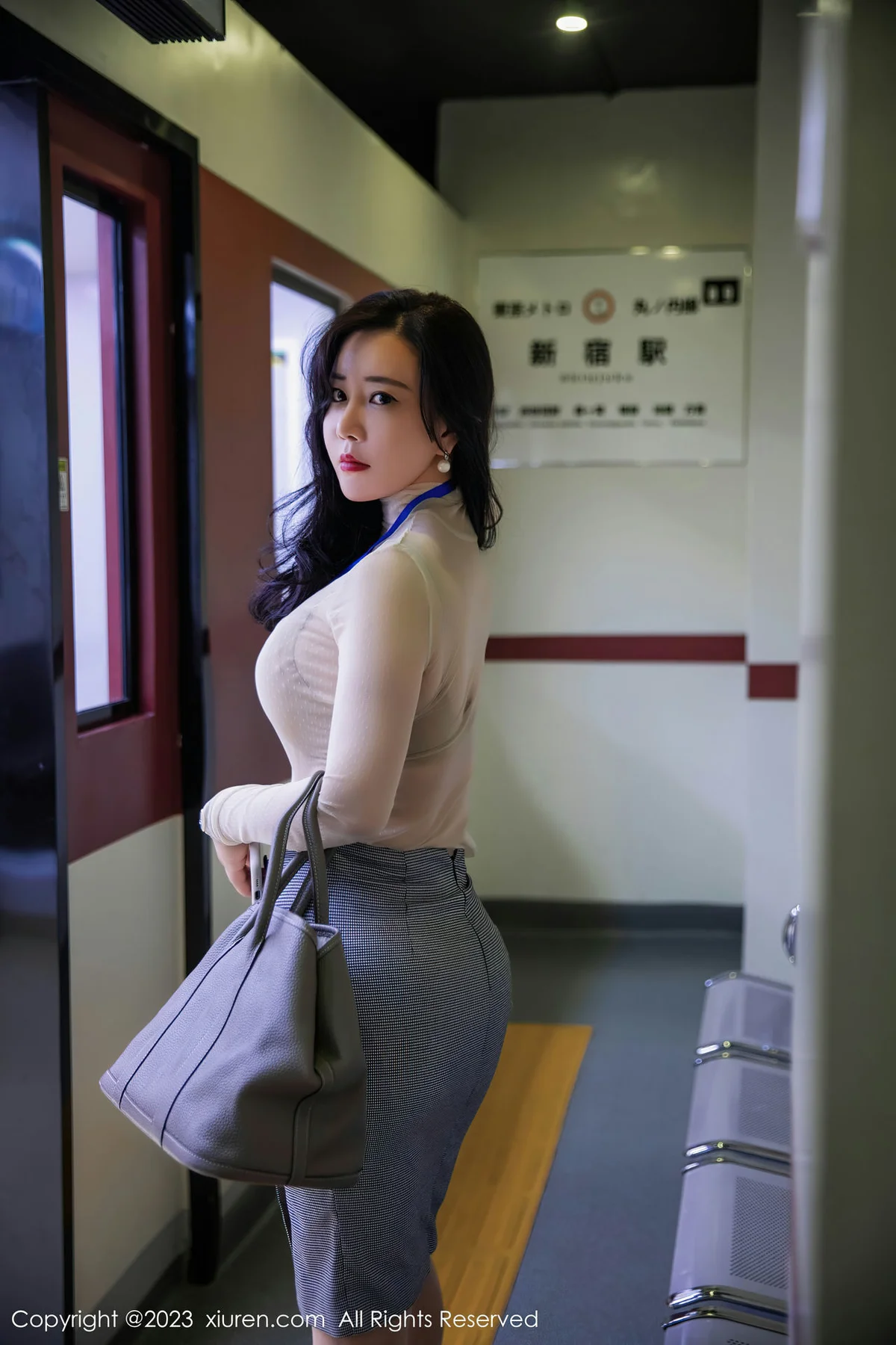 XiuRen 秀人 No.7054 王婉悠Queen 杏色内衣性感写真11 - 2