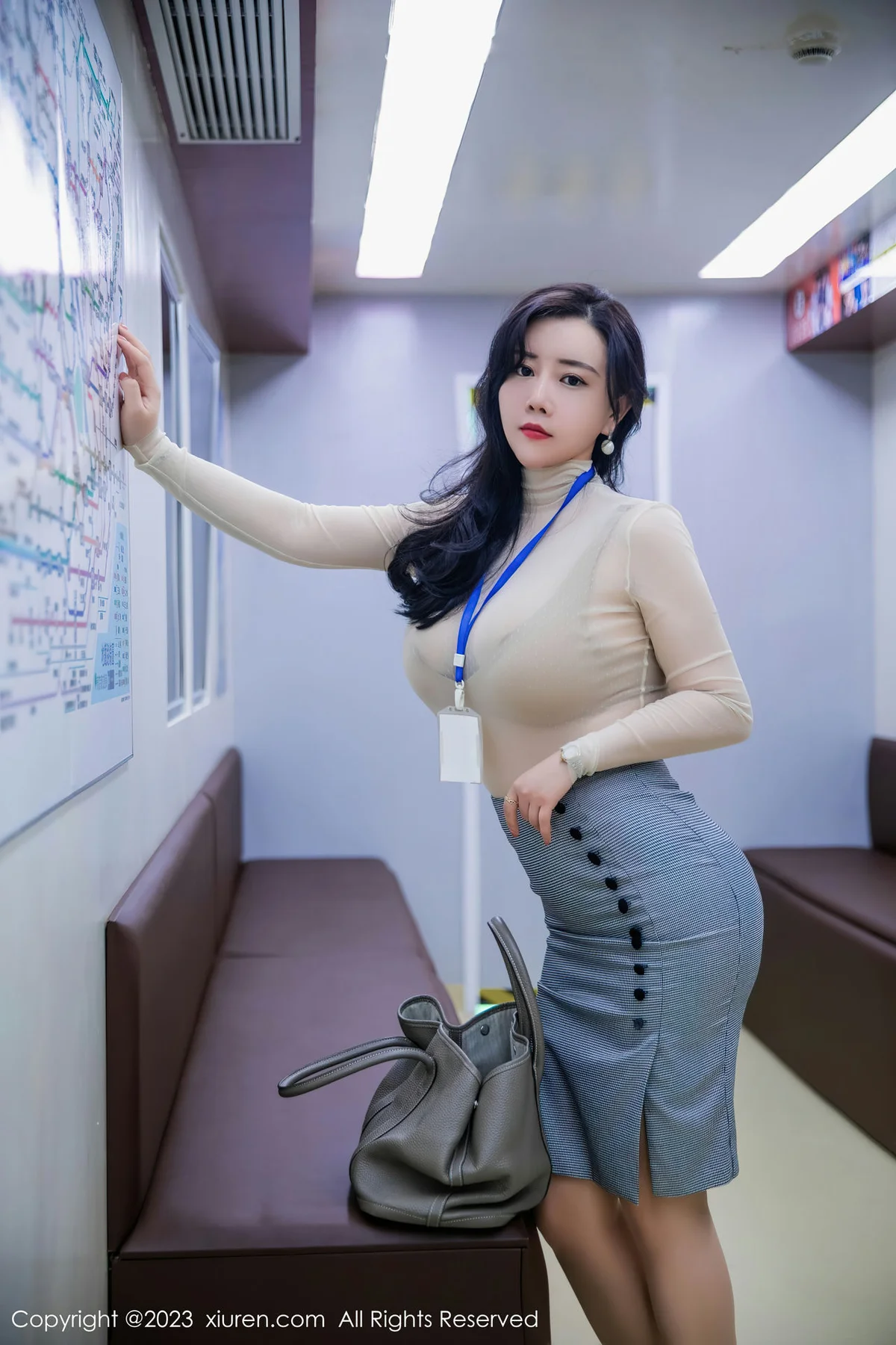 XiuRen 秀人 No.7054 王婉悠Queen 杏色内衣性感写真11 - 6