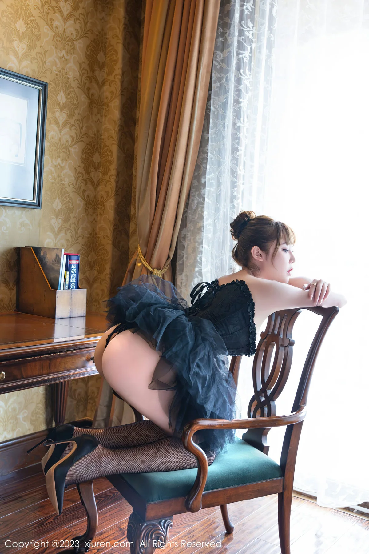 XiuRen 秀人 No.7057 萌汉药baby 黑色舞裙性感写真33 - 4