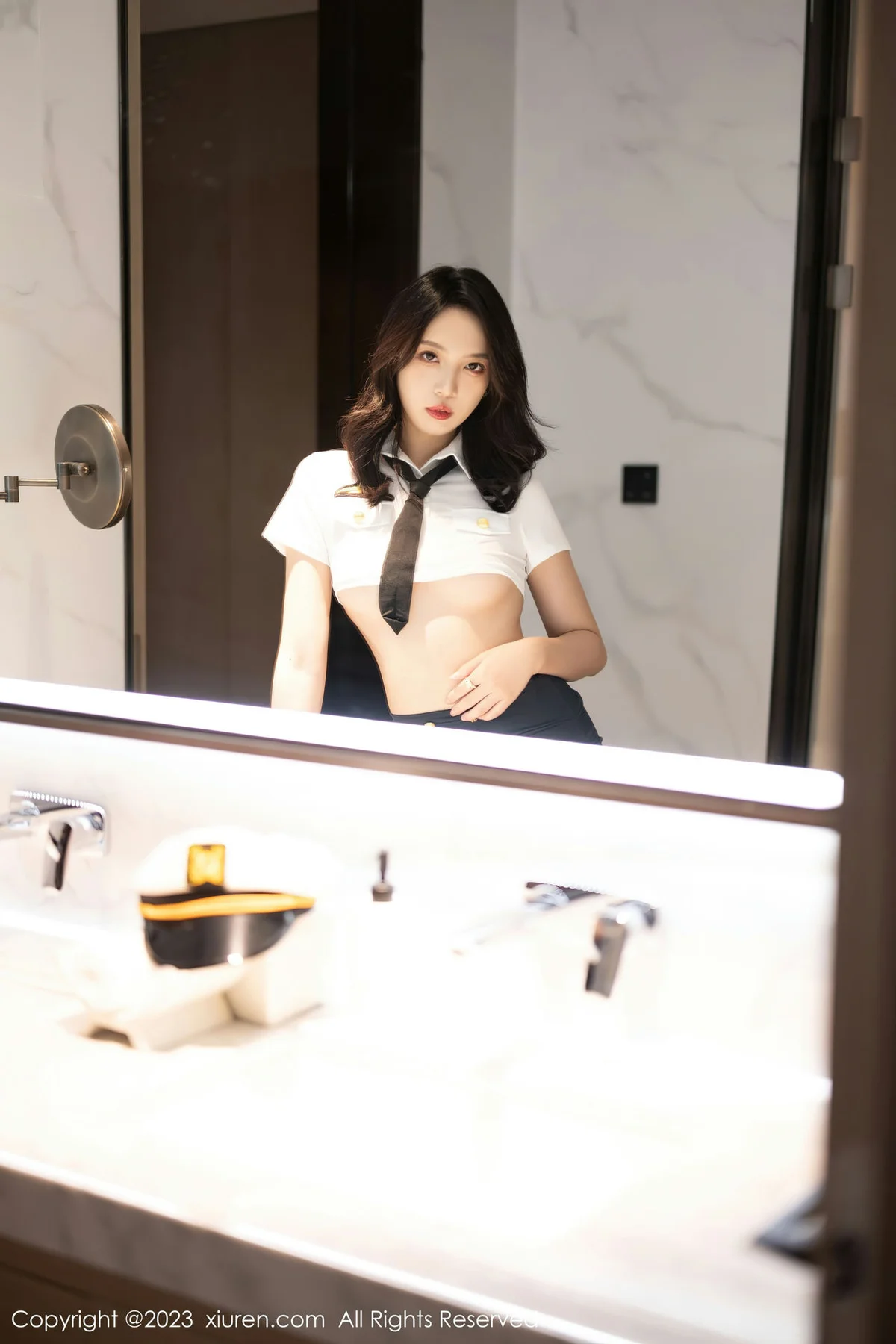 XiuRen 秀人 No.7068 郑颖姗Bev 情趣制服诱惑性感写真3 - 9