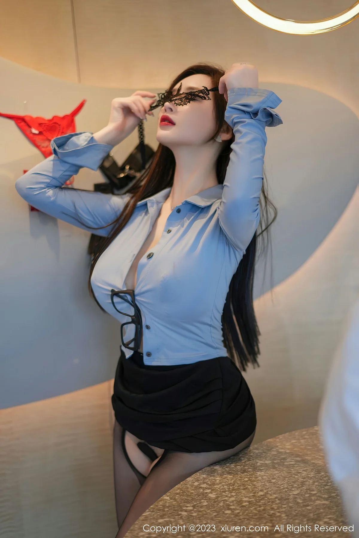 XiuRen 秀人 No.7095 Carol周妍希 魅惑黑丝性感写真3 - 10