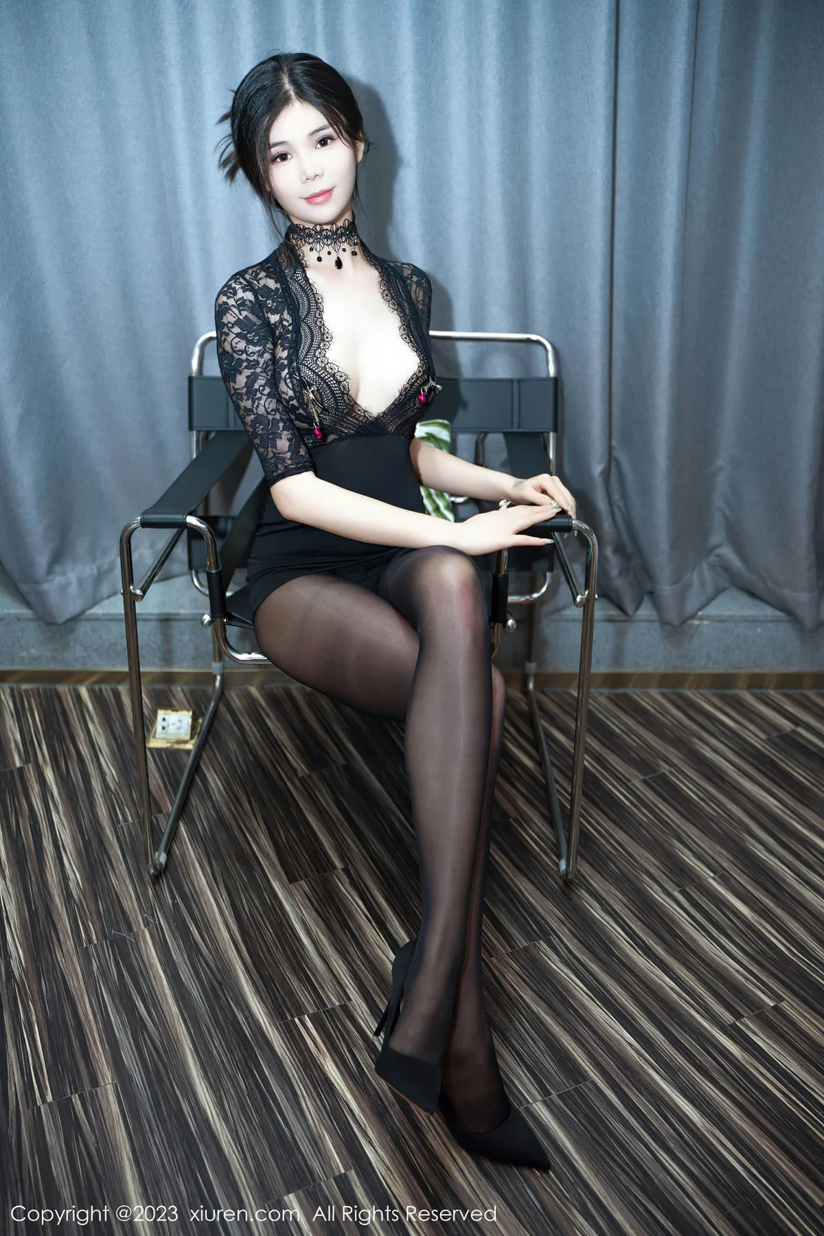 XiuRen 秀人 No.7098 雪糕CiCi 蕾丝短裙性感写真3 - 9