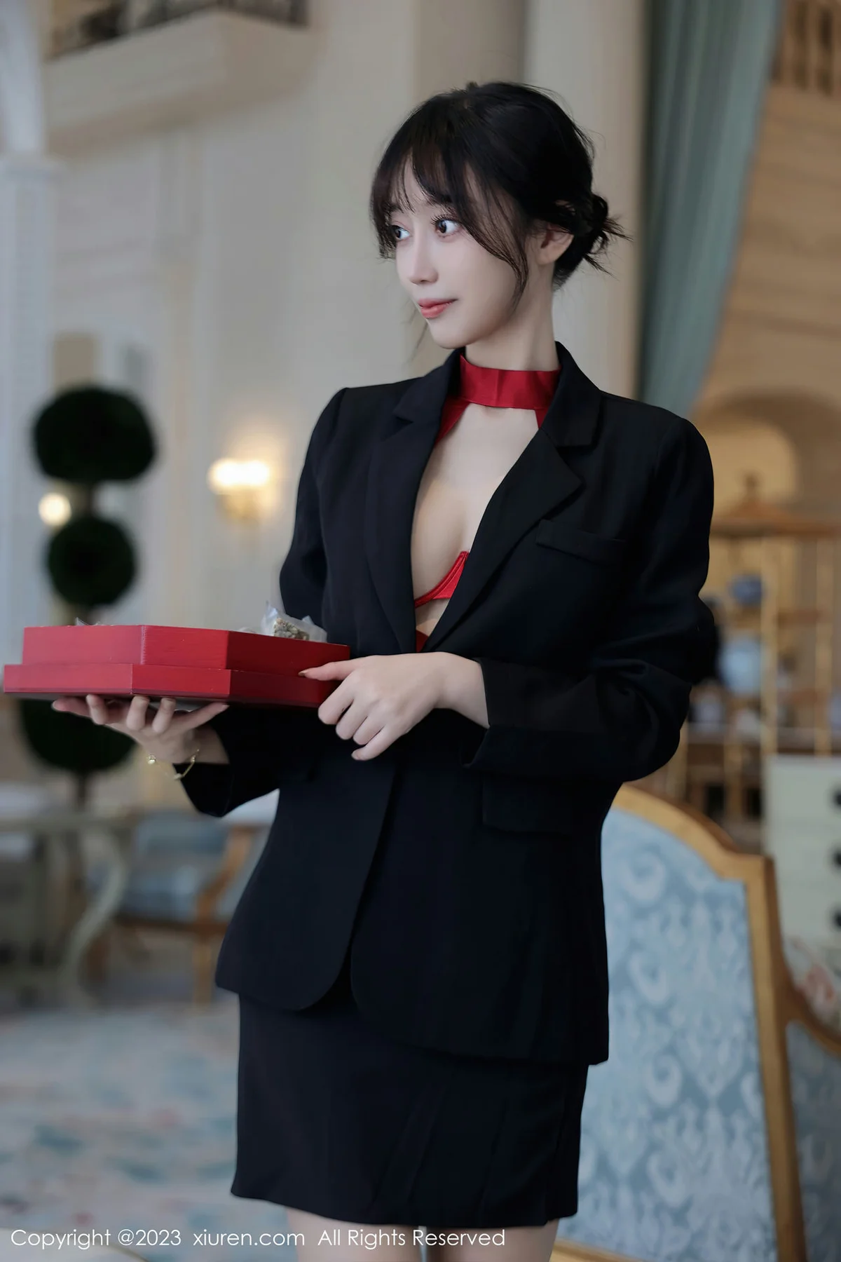 XiuRen 秀人 No.7102 玥儿玥er 红色情趣杭州旅拍 - 3