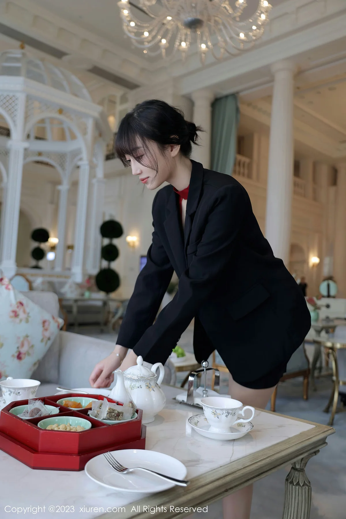 XiuRen 秀人 No.7102 玥儿玥er 红色情趣杭州旅拍 - 5