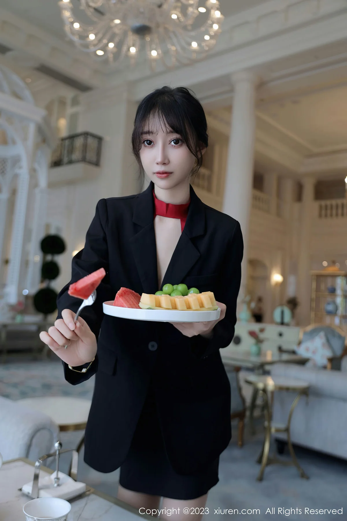 XiuRen 秀人 No.7102 玥儿玥er 红色情趣杭州旅拍 - 6