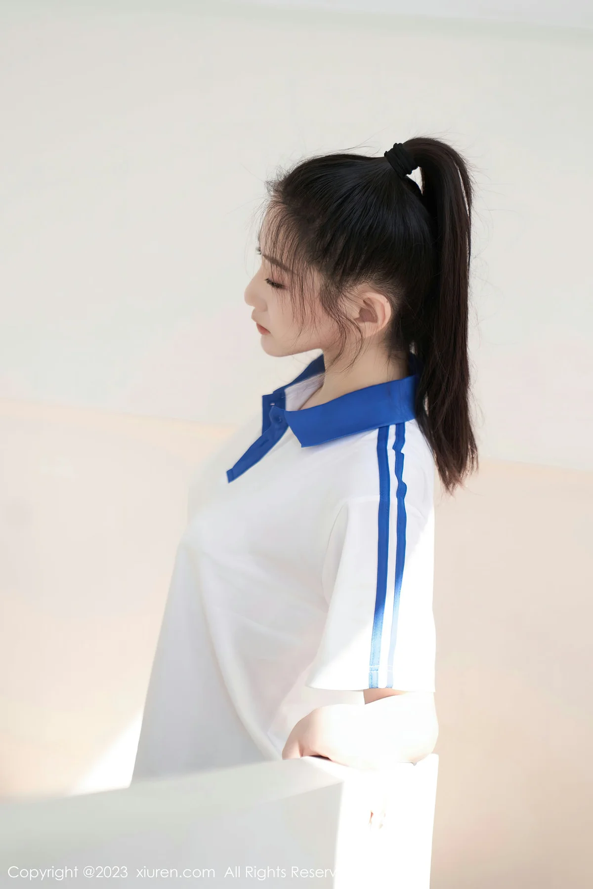 XiuRen 秀人 No.7110 沈青黛 白色蕾丝内衣性感写真1 - 2