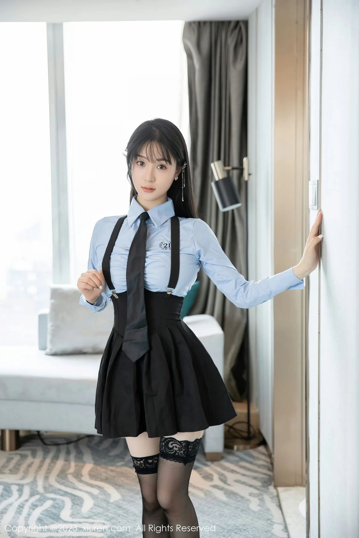 XiuRen 秀人 No.7140  柚琪Rich 性感学妹装扮33 - 1