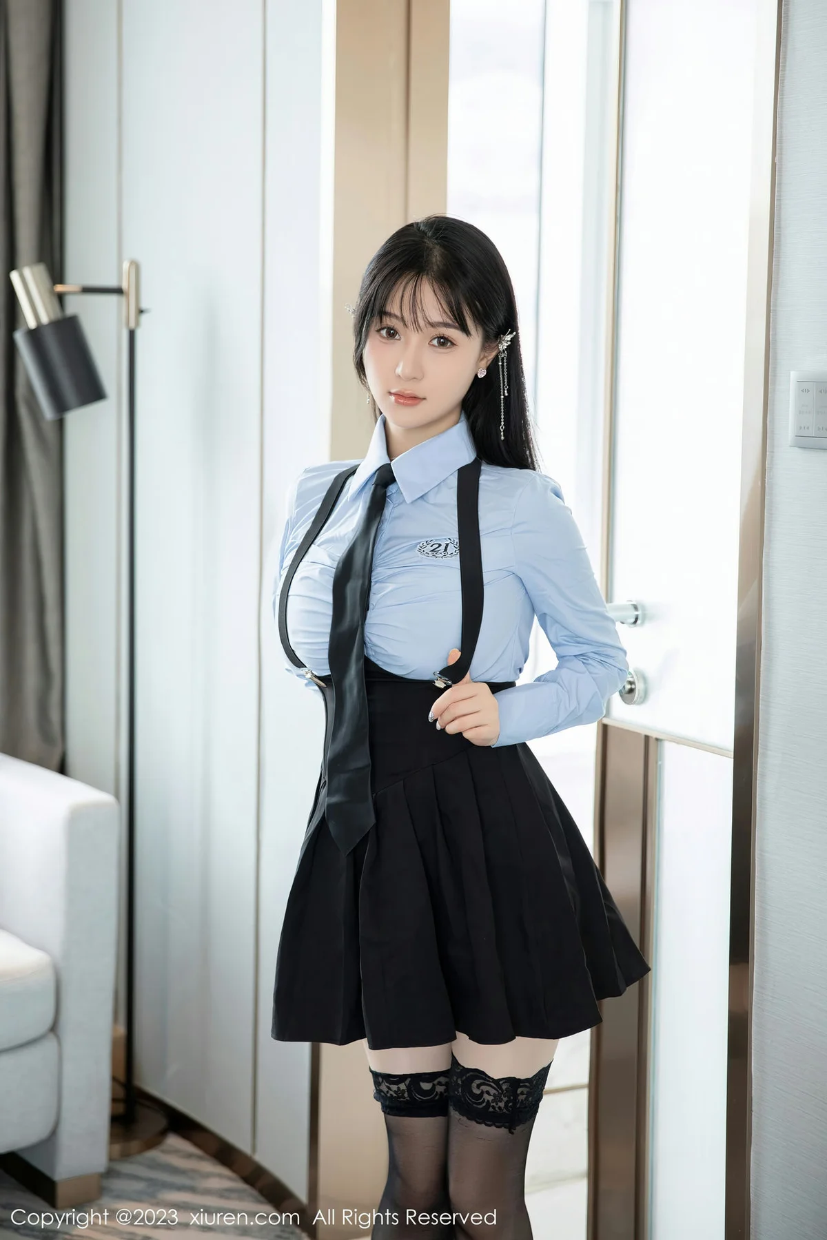 XiuRen 秀人 No.7140  柚琪Rich 性感学妹装扮33 - 3