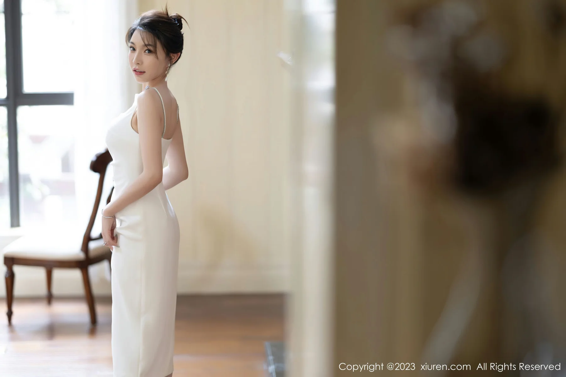 XiuRen 秀人 No.7155  徐莉芝Booty 白色蕾丝性感写真1 - 2