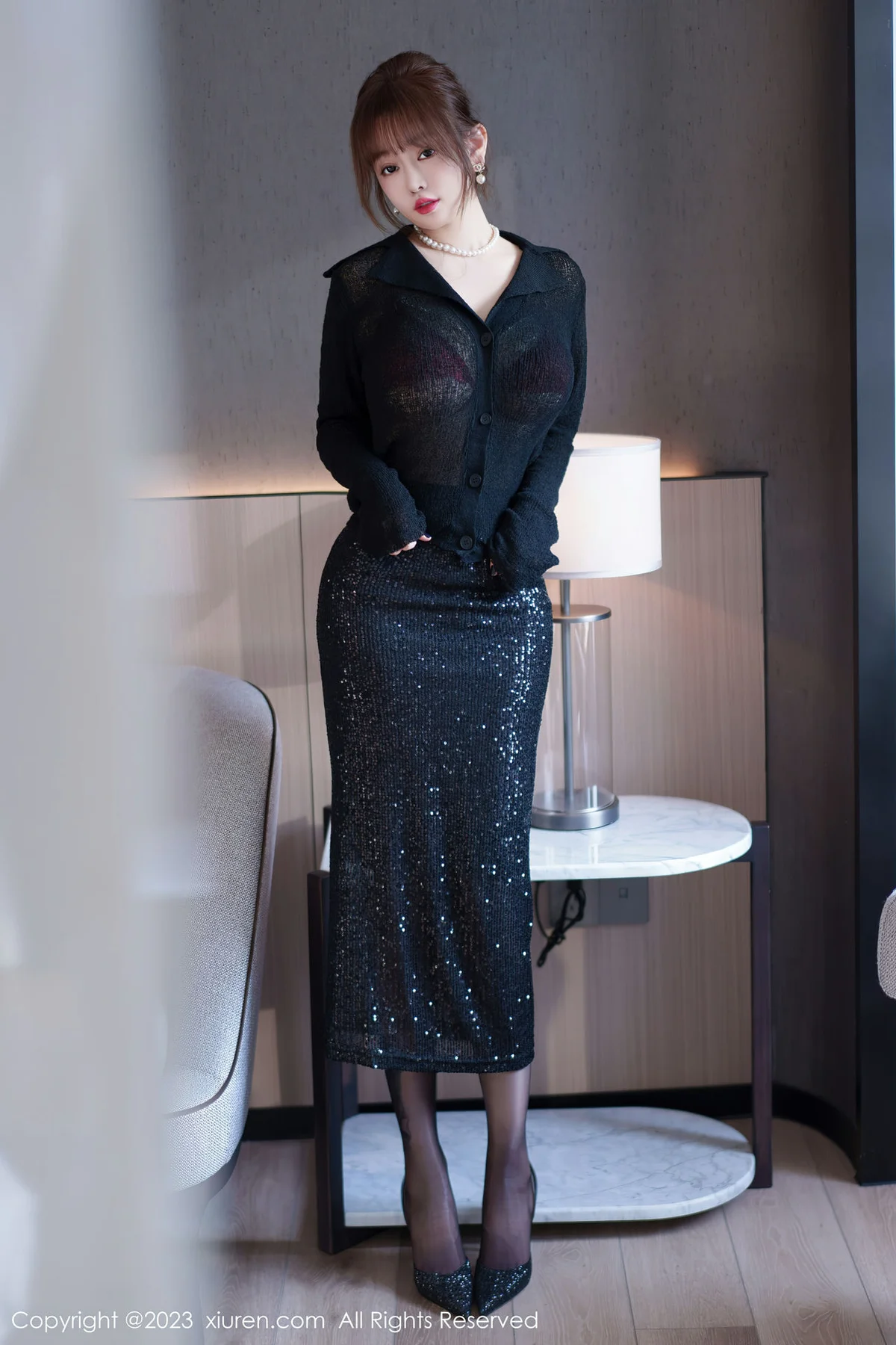 XiuRen 秀人 No.7156  王雨纯 红色蕾丝内衣性感写真1 - 4