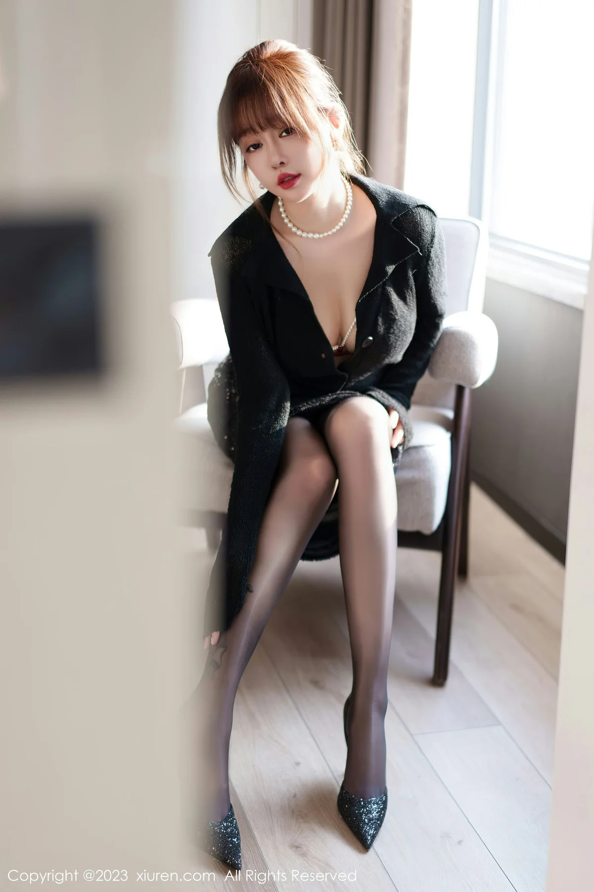 XiuRen 秀人 No.7156  王雨纯 红色蕾丝内衣性感写真1 - 1