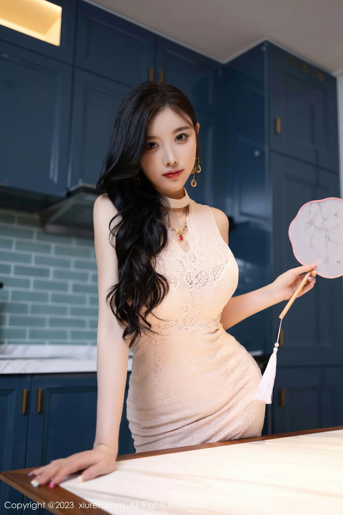 XiuRen 秀人 No.7171  杨晨晨Yome 灰色蕾丝内衣浙江安吉旅拍1 - 5