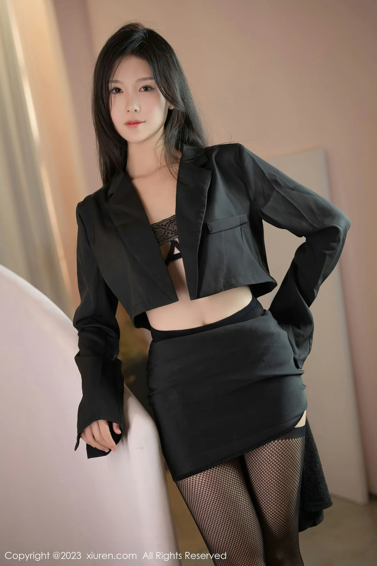 XiuRen 秀人 No.7175  利世 黑色网格袜性感写真3 - 1