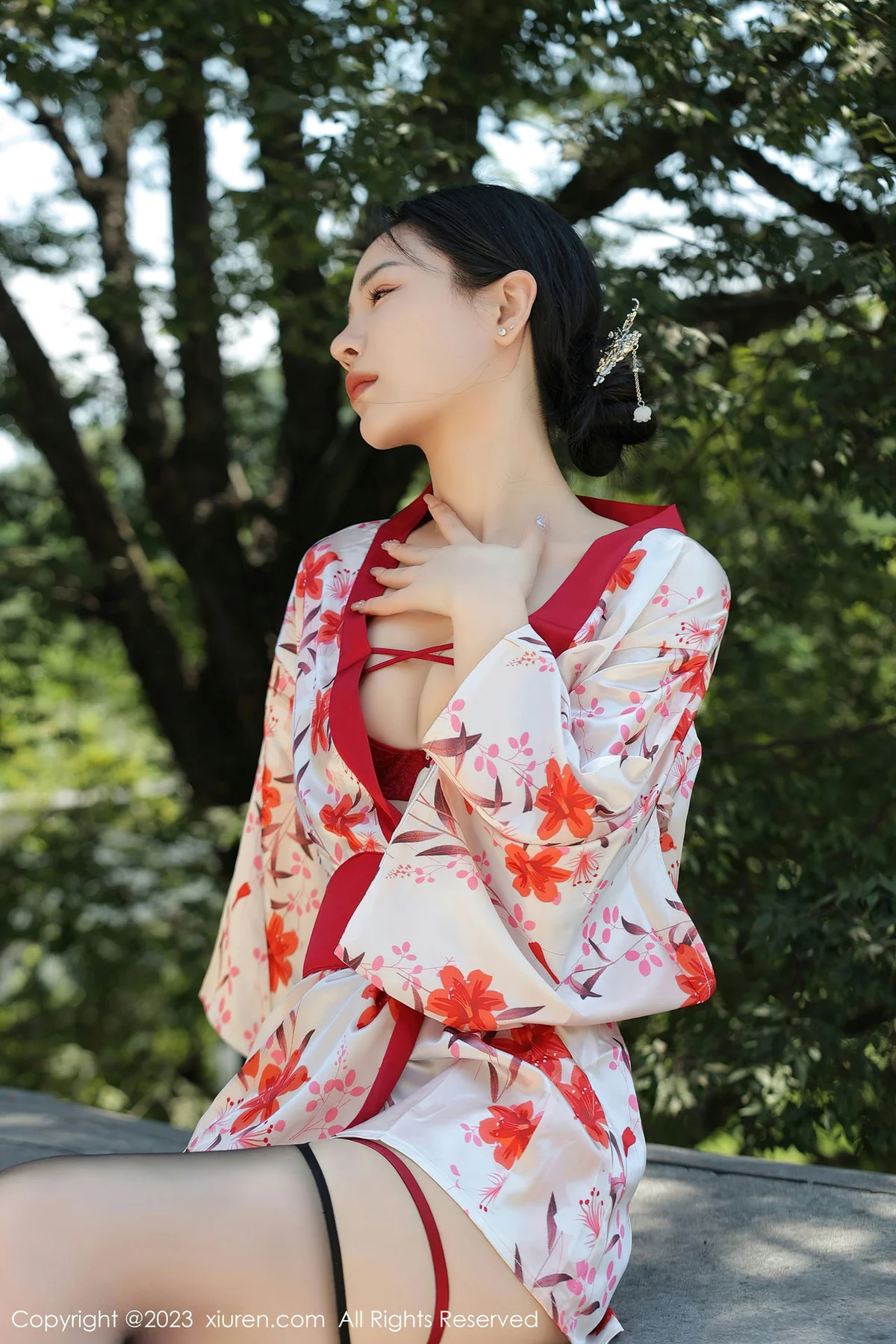 XiuRen 秀人 No.7177  米粒子 丝绸睡衣性感写真 - 1