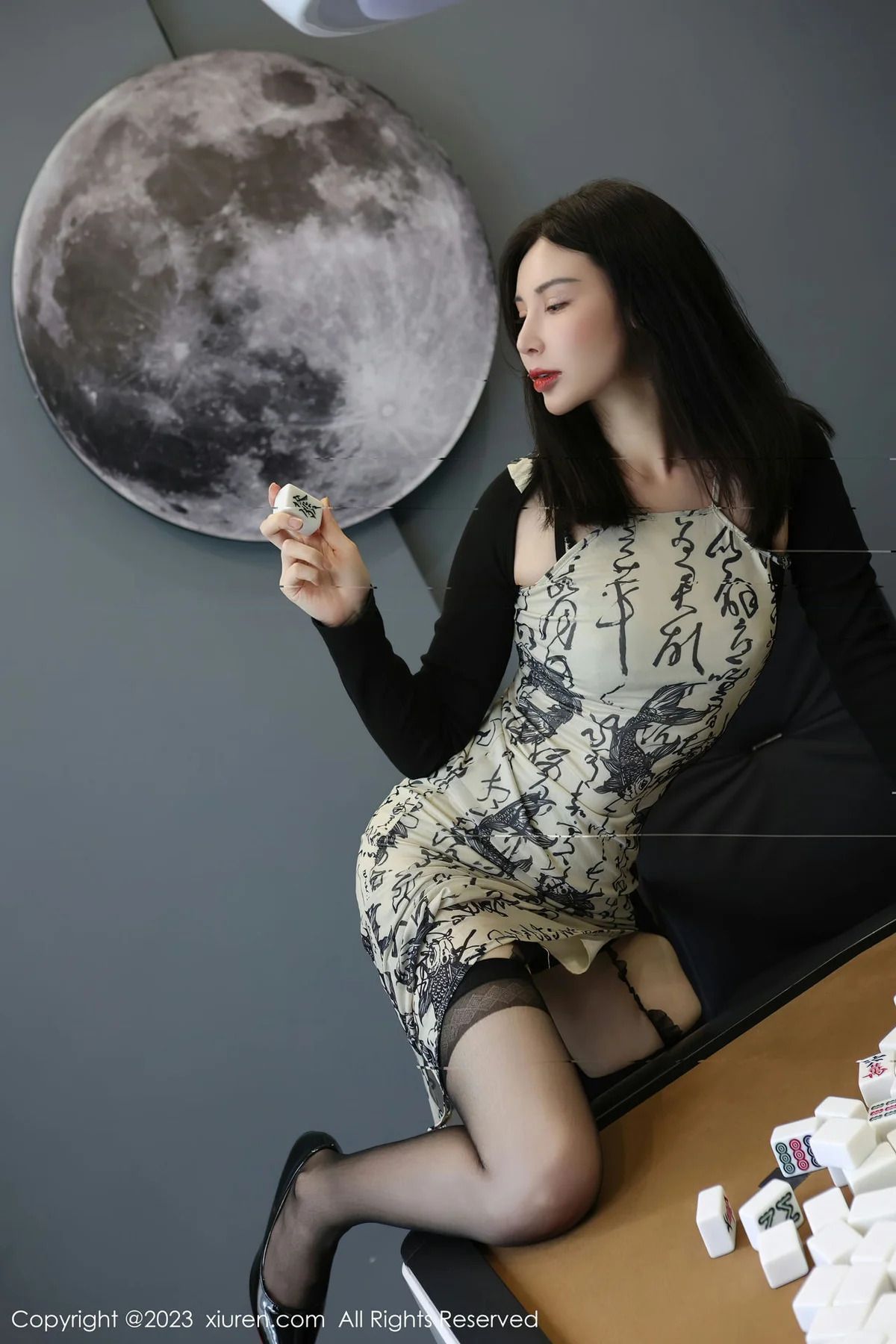 XiuRen 秀人 No.7178  曼柔 中国风连衣长裙性感写真 - 8