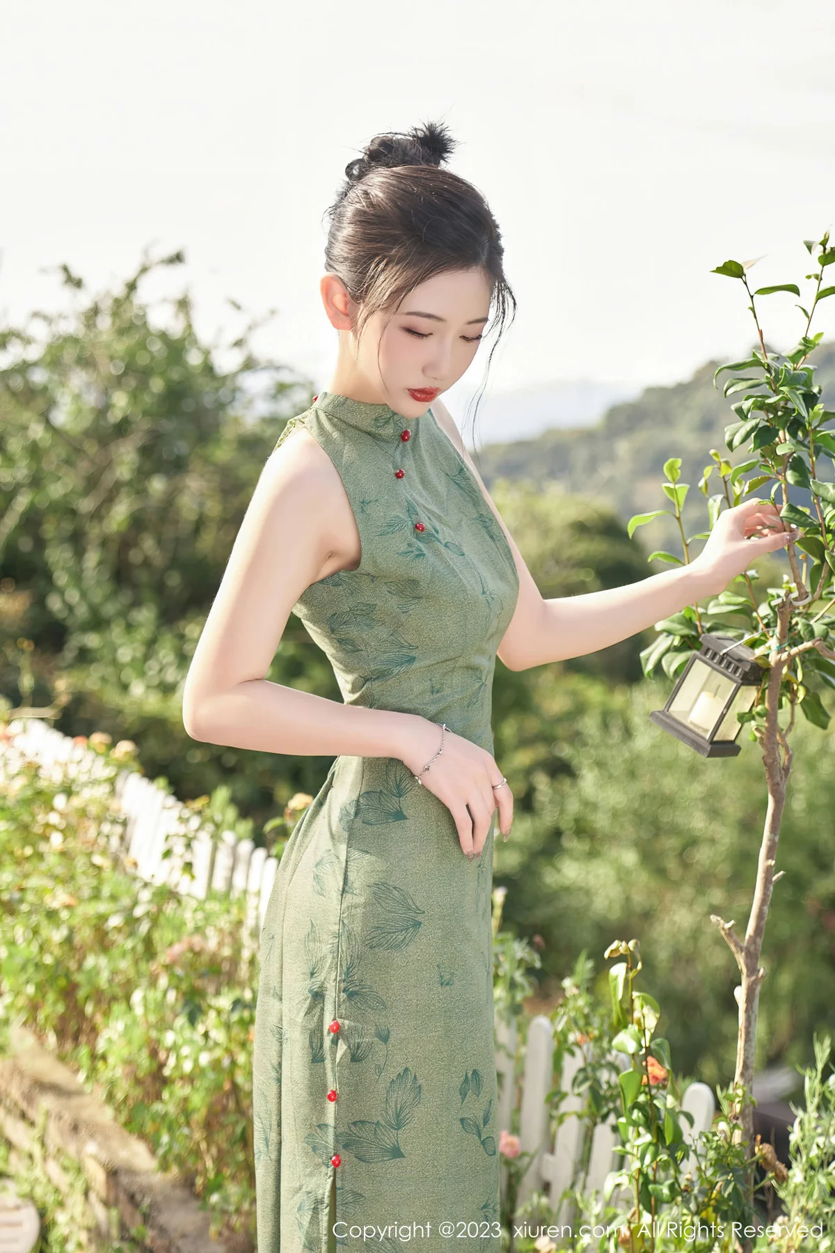 XiuRen 秀人 No.7181  沈青黛 翠绿色旗袍性感写真1 - 10