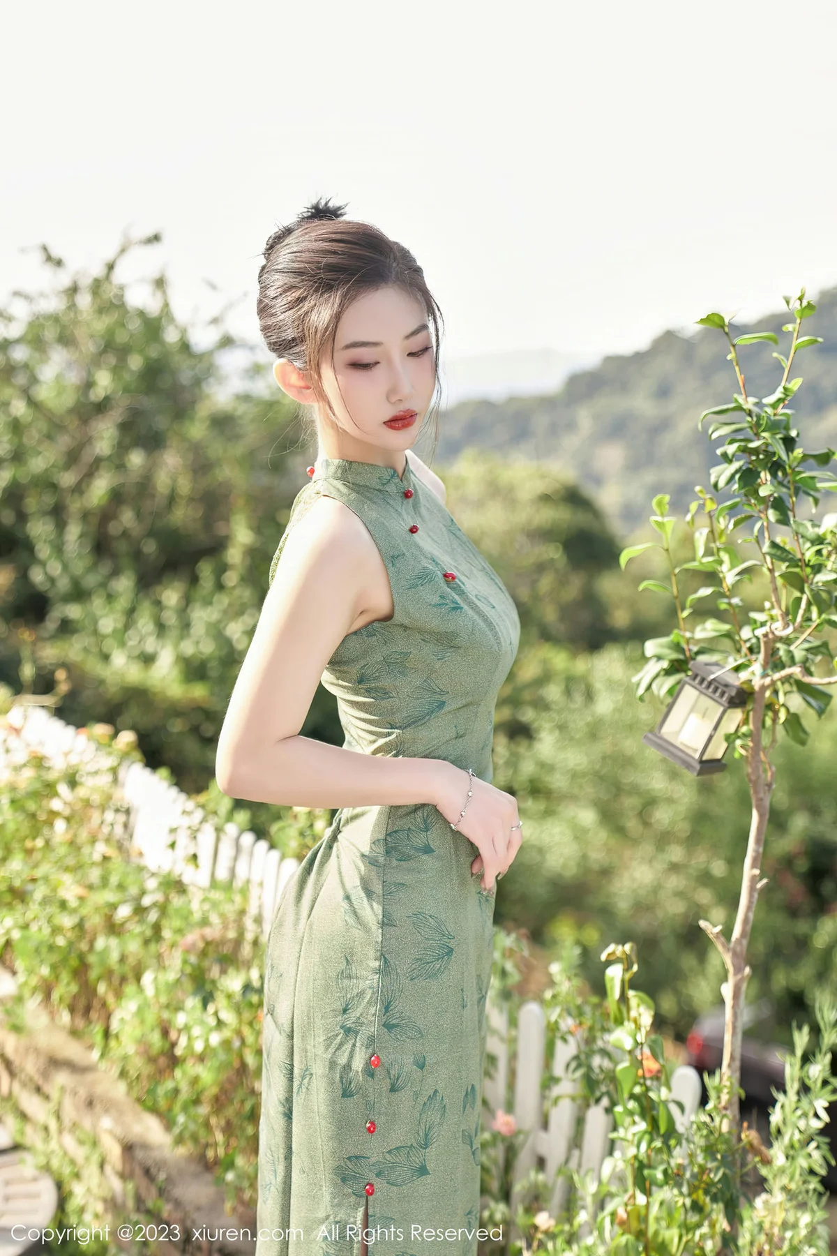 XiuRen 秀人 No.7181  沈青黛 翠绿色旗袍性感写真1 - 6