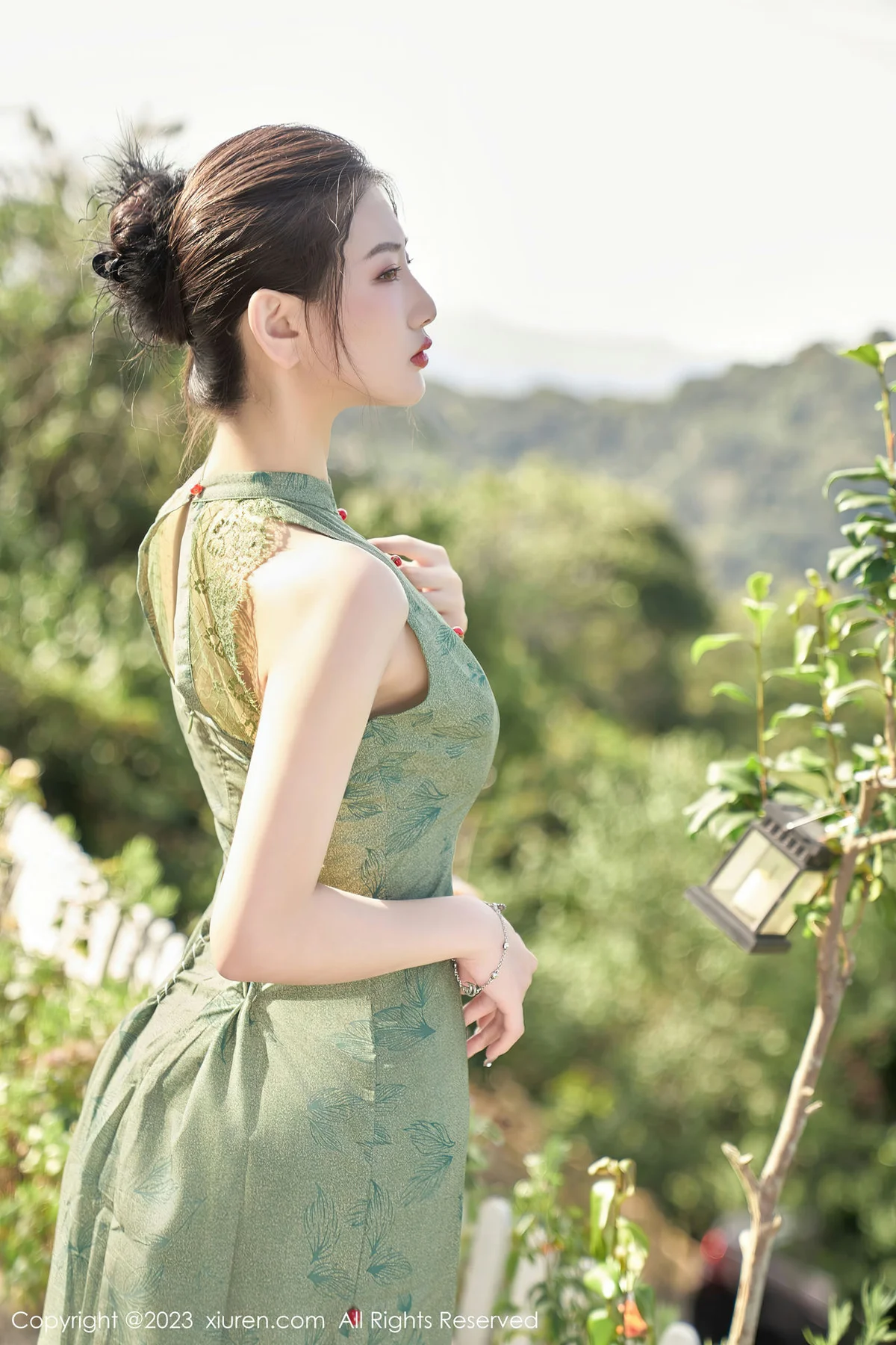 XiuRen 秀人 No.7181  沈青黛 翠绿色旗袍性感写真1 - 8