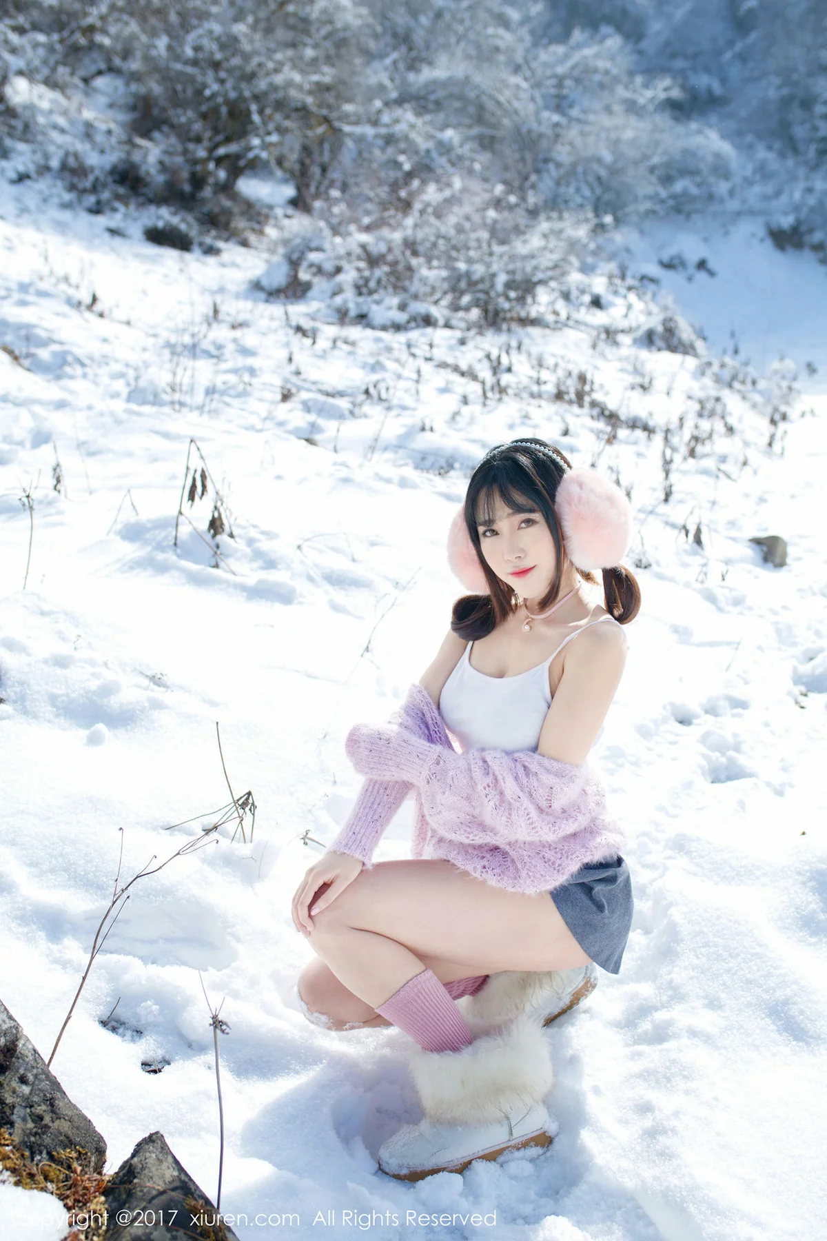 XiuRen 秀人 No.720 Modo 兜豆靓Youlina 马尾少女 - 9