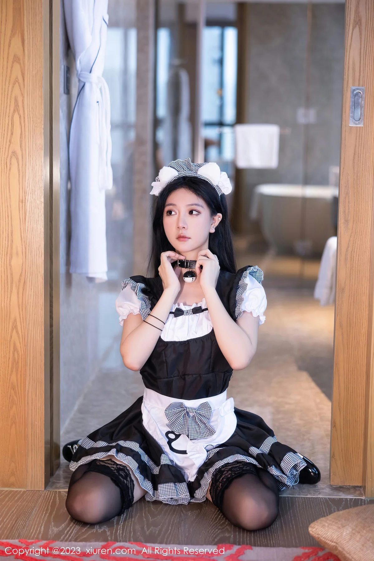 XiuRen 秀人 No.7237  幼幼 白黑色女仆性感写真111 - 10