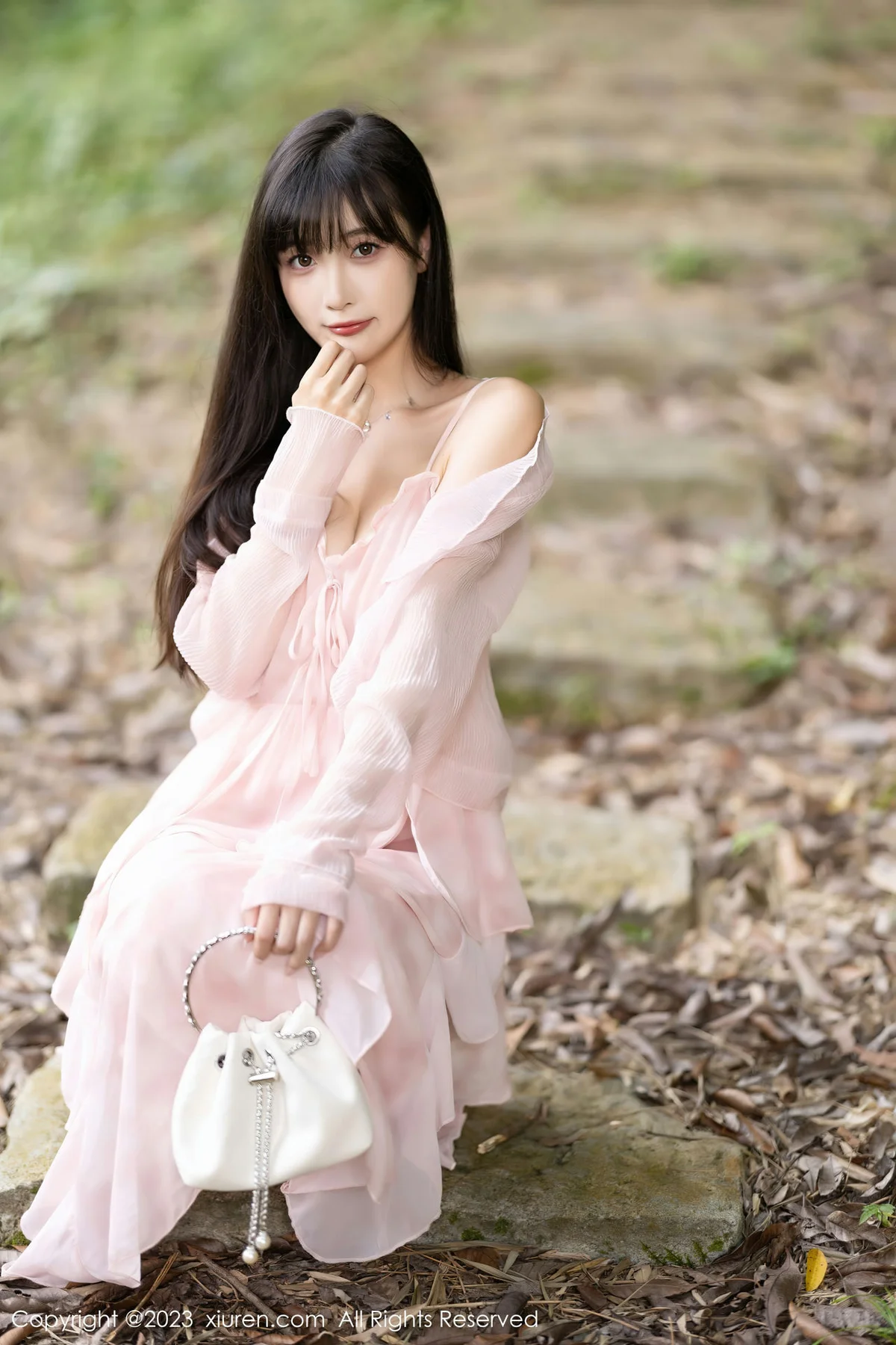 XiuRen 秀人 No.7263  林星阑 诱人粉色丝袜安吉旅拍3 - 6