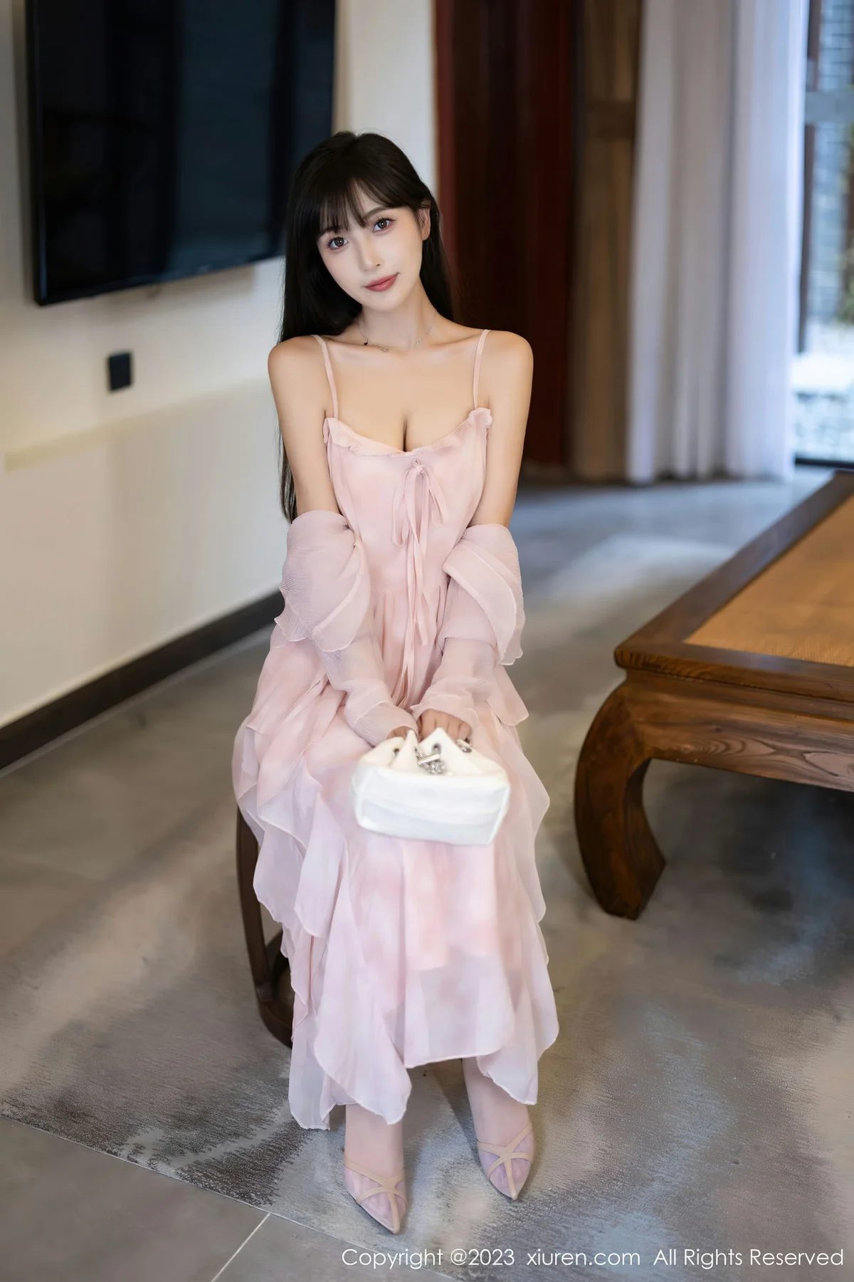 XiuRen 秀人 No.7263  林星阑 诱人粉色丝袜安吉旅拍3 - 3