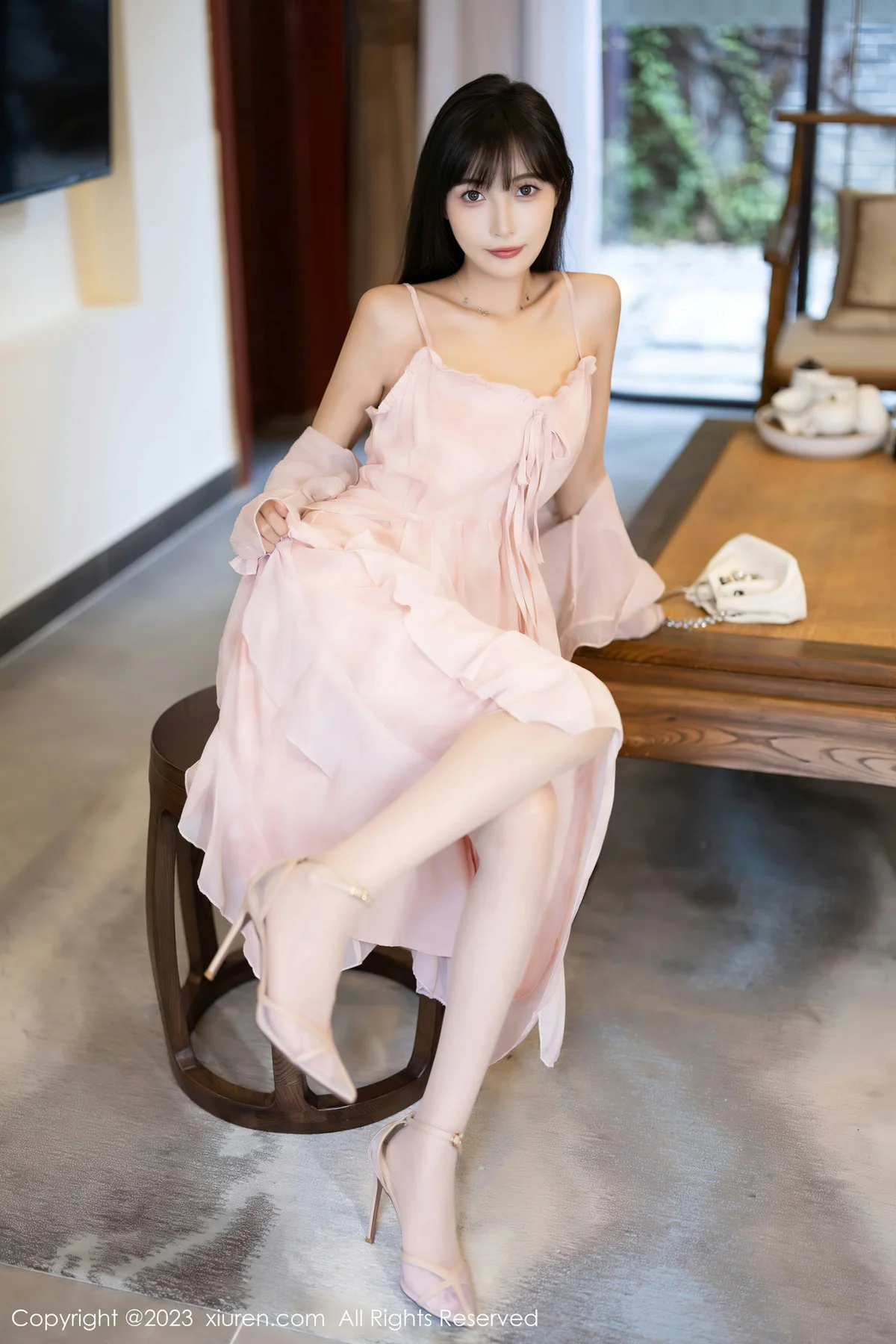 XiuRen 秀人 No.7263  林星阑 诱人粉色丝袜安吉旅拍3 - 6