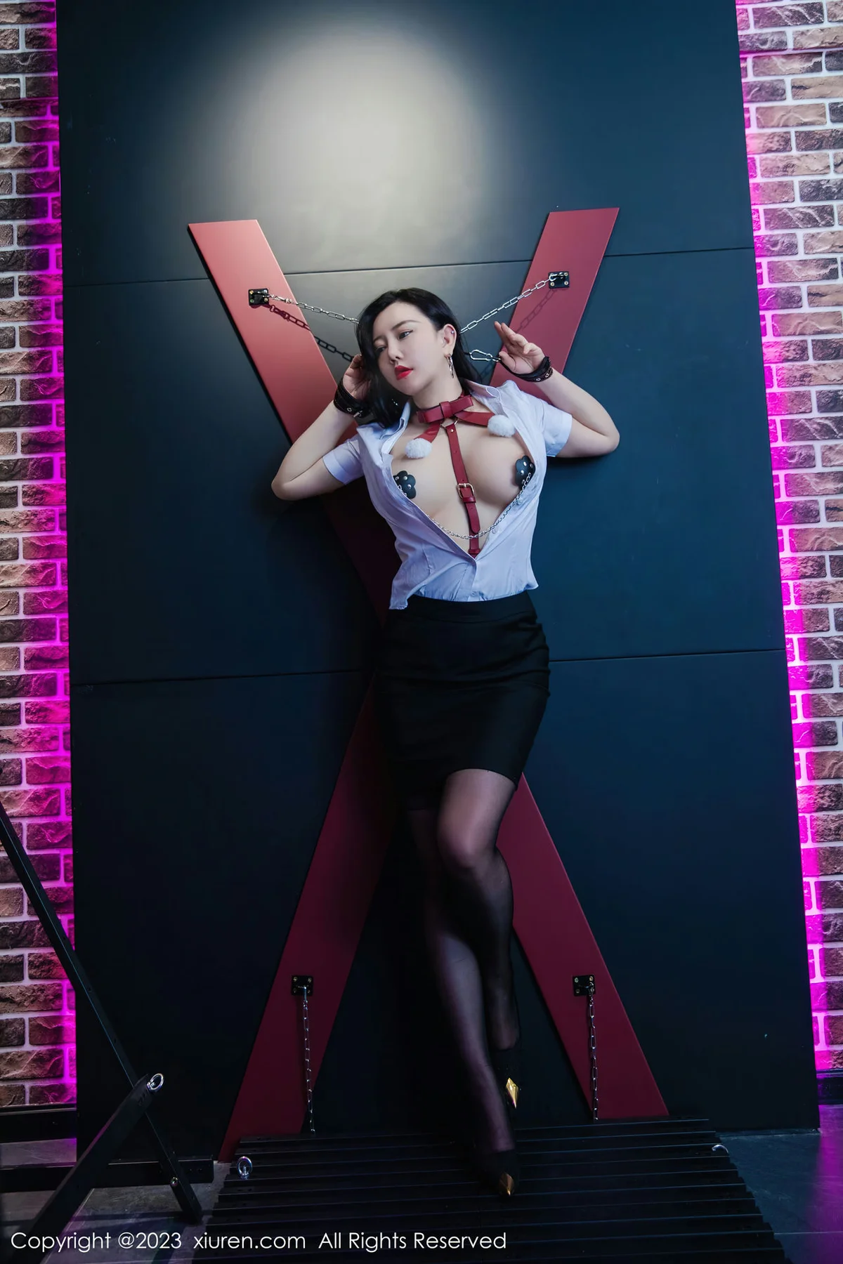 XiuRen 秀人 No.7267  王婉悠Queen 魅惑黑丝性感写真3 - 7