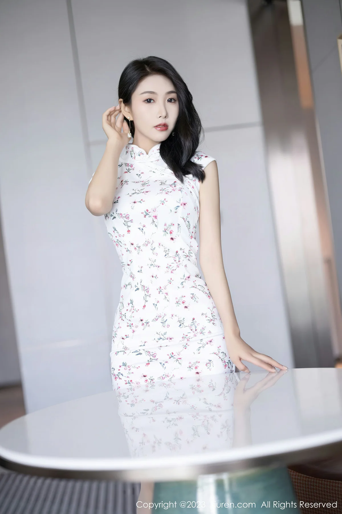 XiuRen 秀人 No.7279  苏苏阿 图案旗袍服饰性感写真22 - 1