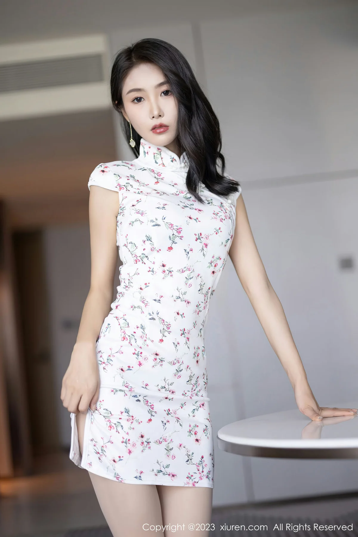 XiuRen 秀人 No.7279  苏苏阿 图案旗袍服饰性感写真22 - 3