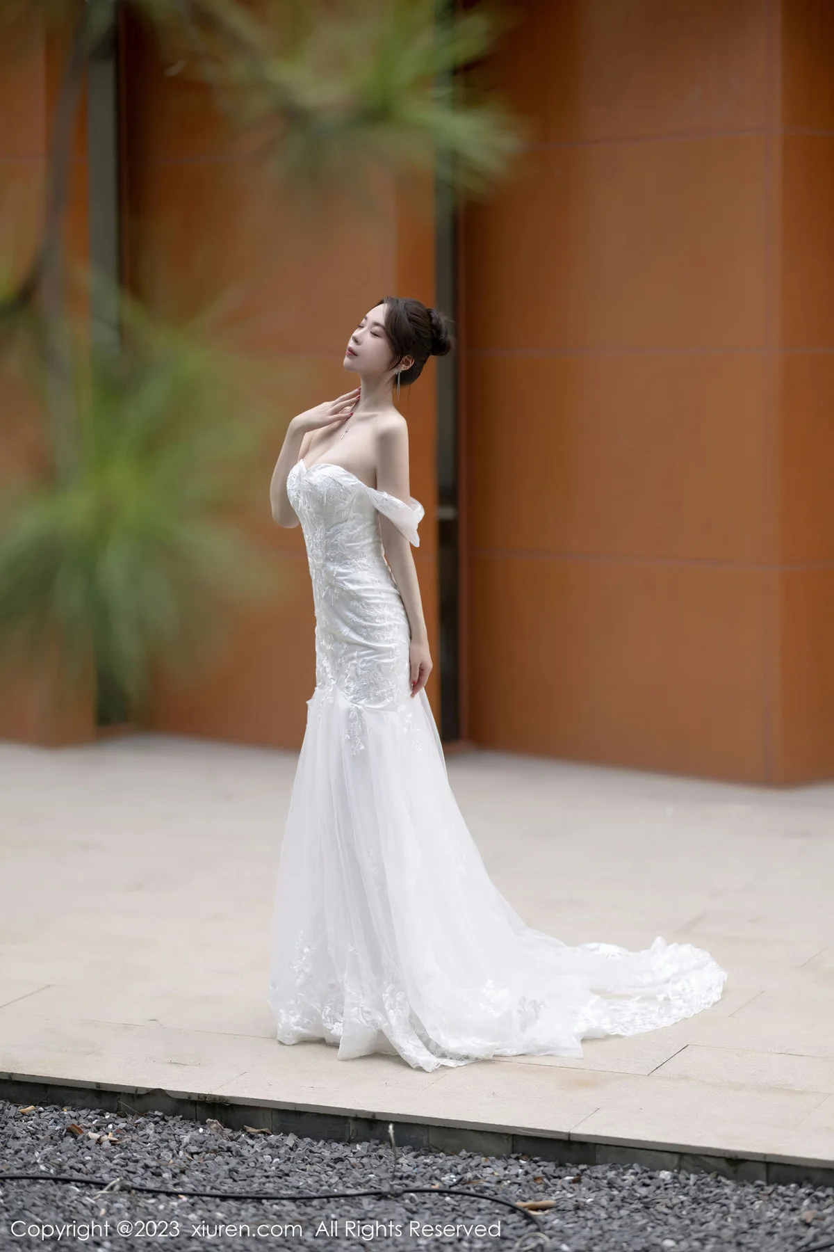 XiuRen 秀人 No.7310  梦心玥 白色婚纱服饰安吉旅拍1 - 6