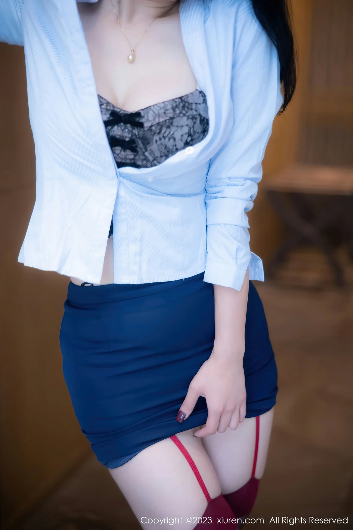 XiuRen 秀人 No.7313 大美妞儿 蕾丝内衣性感写真1 - 9