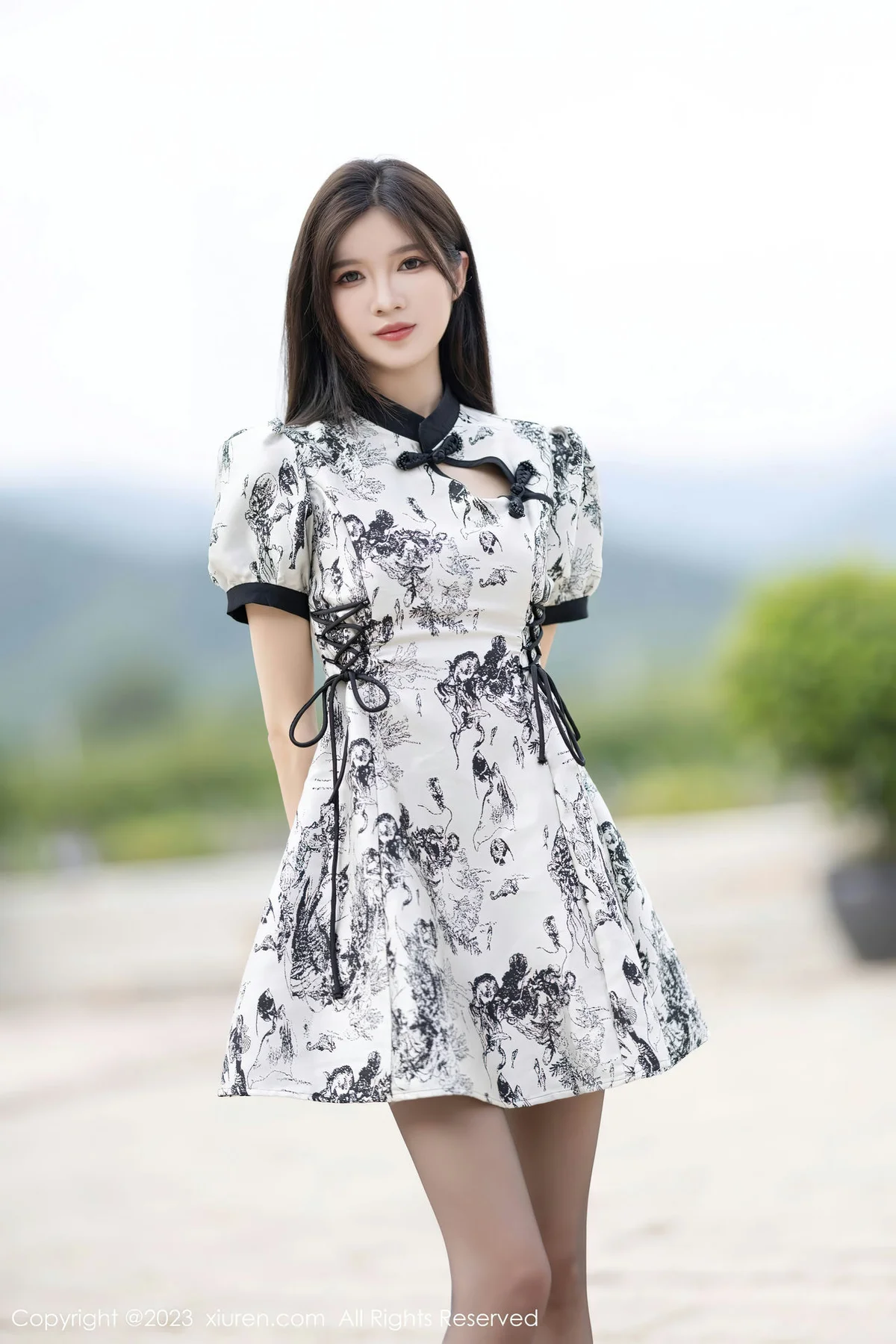 XiuRen 秀人 No.7320  程程程- 香肩蕾丝内衣安吉旅拍22 - 3